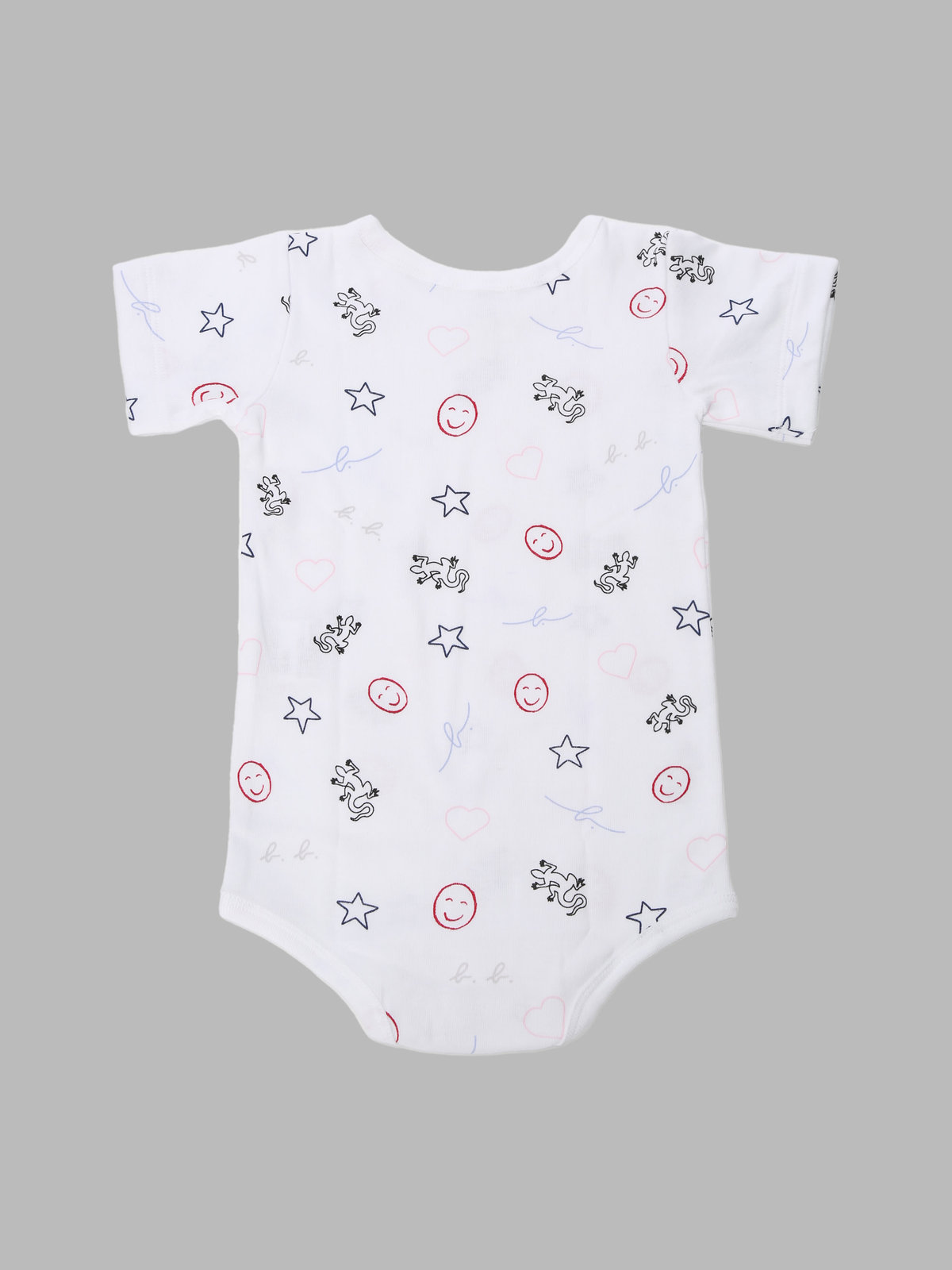 ENFANT ベビー ベビー コットン 半袖ボディ 2枚組 ホワイト