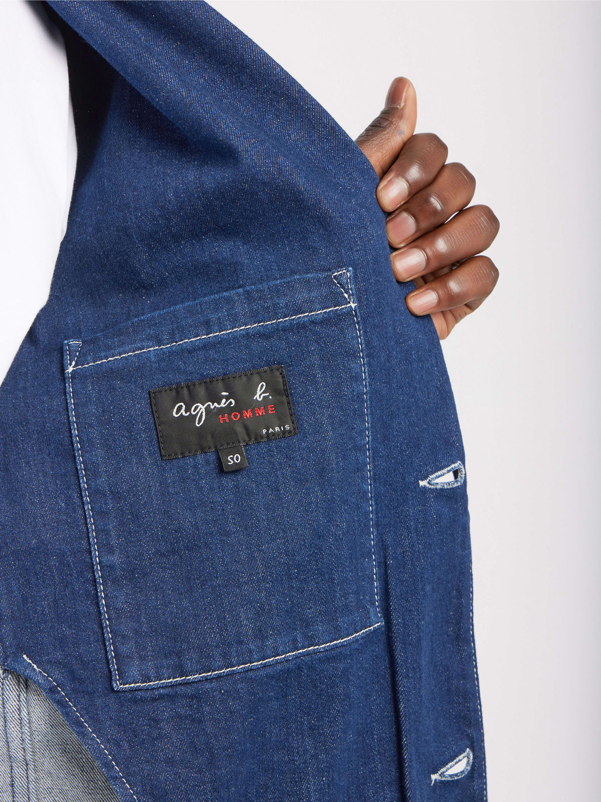 HOMME メンズ メンズ ジャケット ネイビー