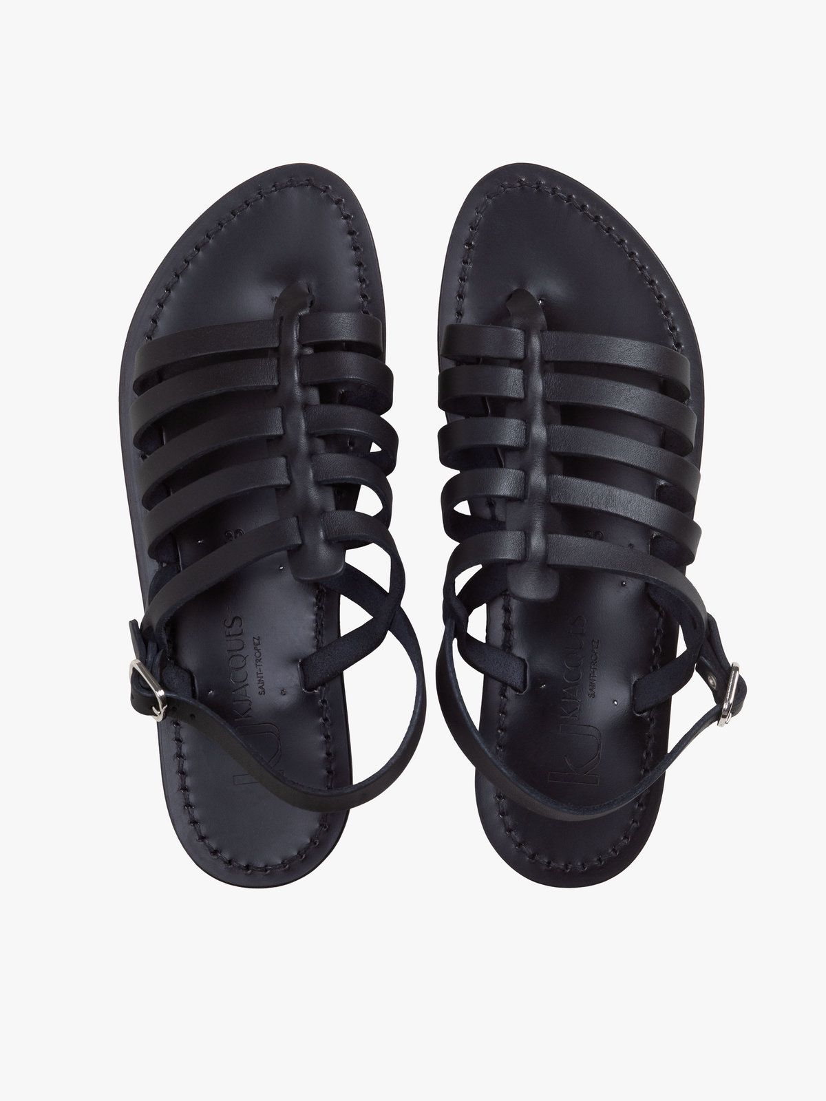 FEMME ウィメンズ 【Outlet】agnes b. × K.Jacques レザー サンダル ”Homere” ブラック