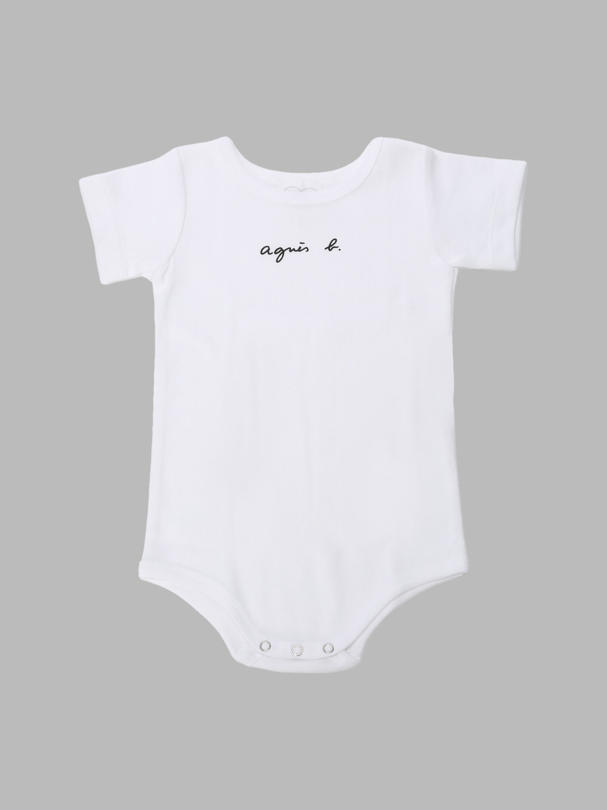 ENFANT ベビー ベビー コットン 半袖ボディ 2枚組 ホワイト