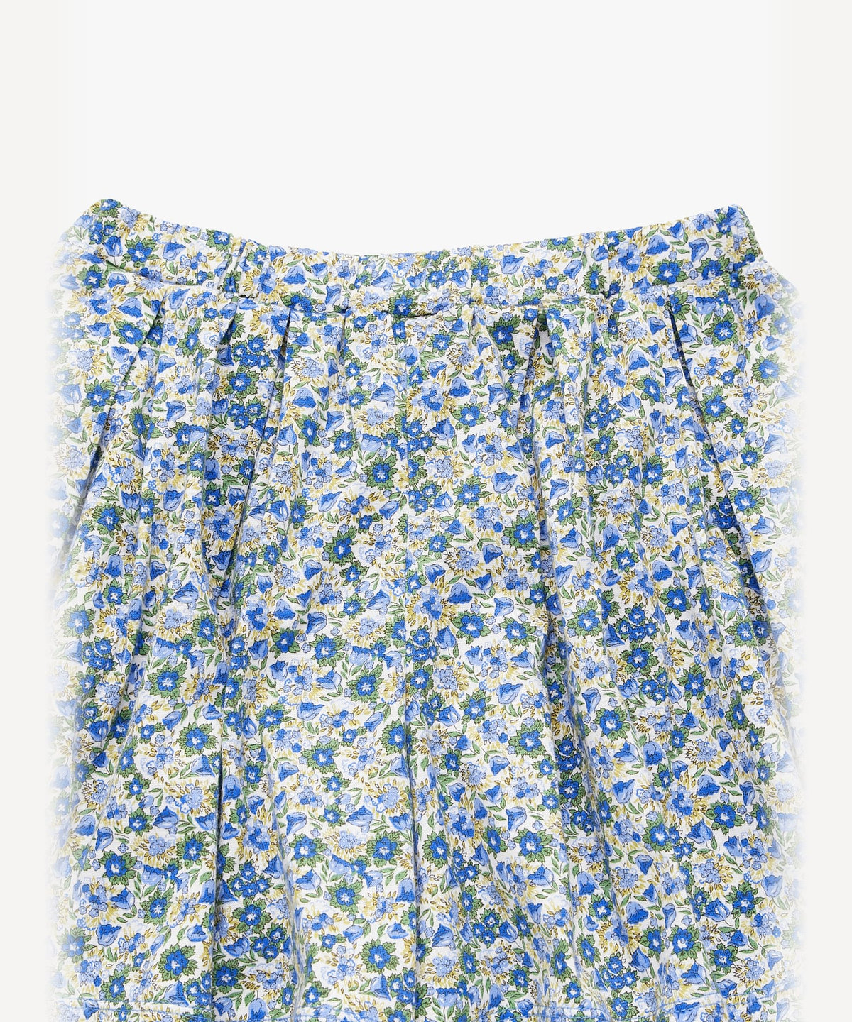 ENFANT ガールズ キッズ フラワープリント コットン フレア キュロット ブルー系その他