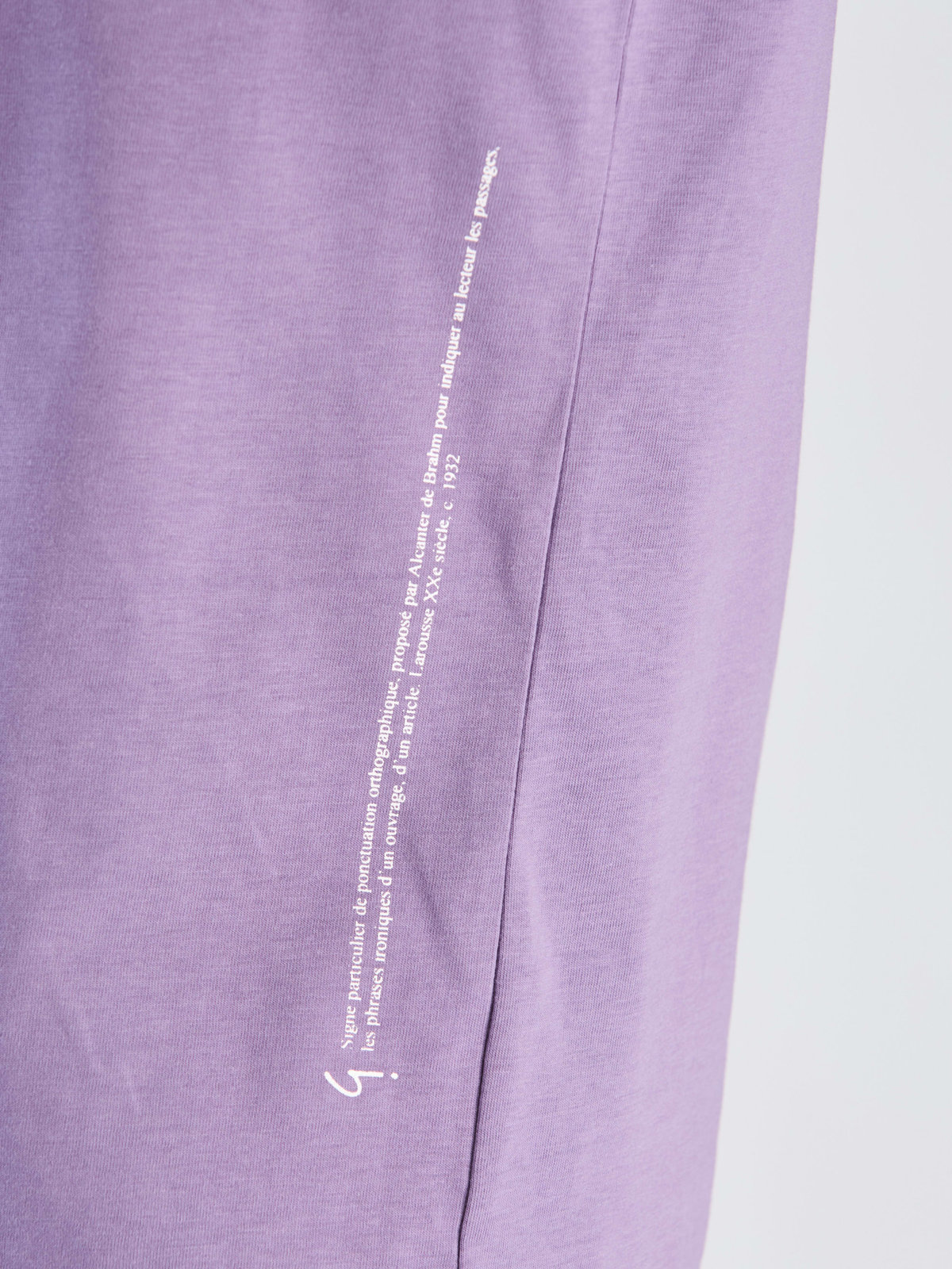 FEMME ウィメンズ アイコニック コットン 半袖 Tシャツ ”Point d'ironie” パープル系その他