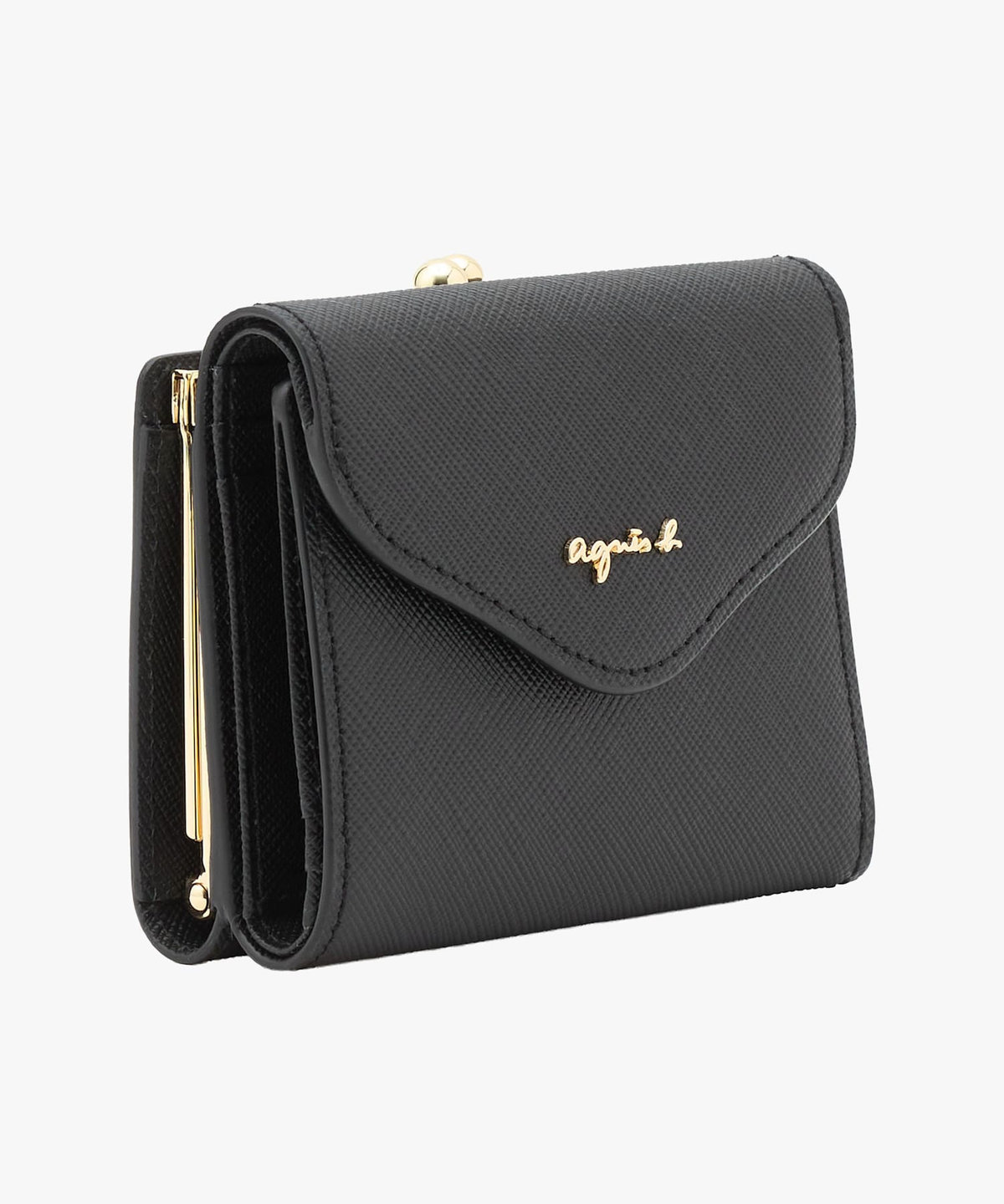 VOYAGE ウィメンズ バッグ＆ウォレット レザー 三つ折りがま口 ミニ ウォレット "ava" TAW02-10 ブラック