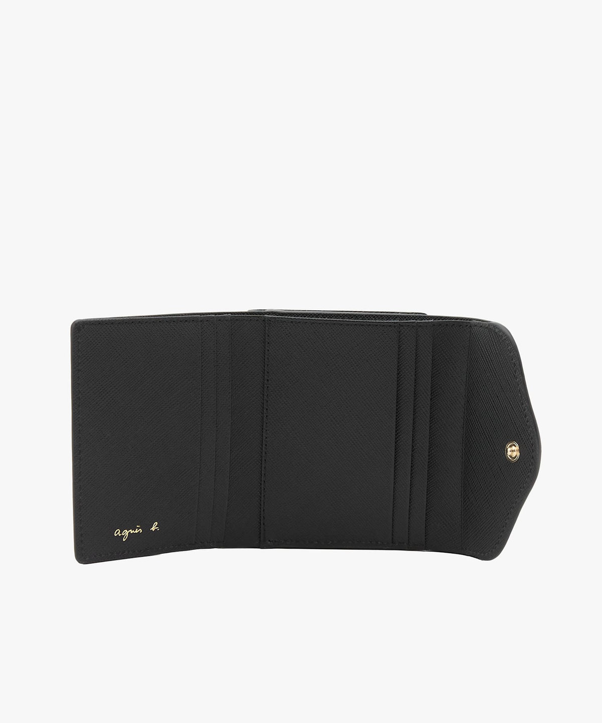 VOYAGE ウィメンズ バッグ＆ウォレット レザー 三つ折りがま口 ミニ ウォレット "ava" TAW02-10 ブラック
