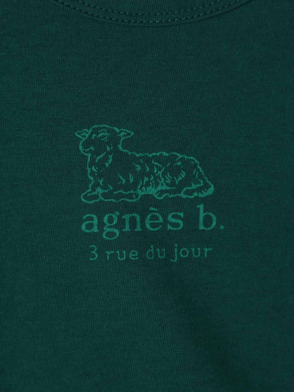 ENFANT ベビー ベビー ロゴ コットン 半袖 Tシャツ Agneau グリーン