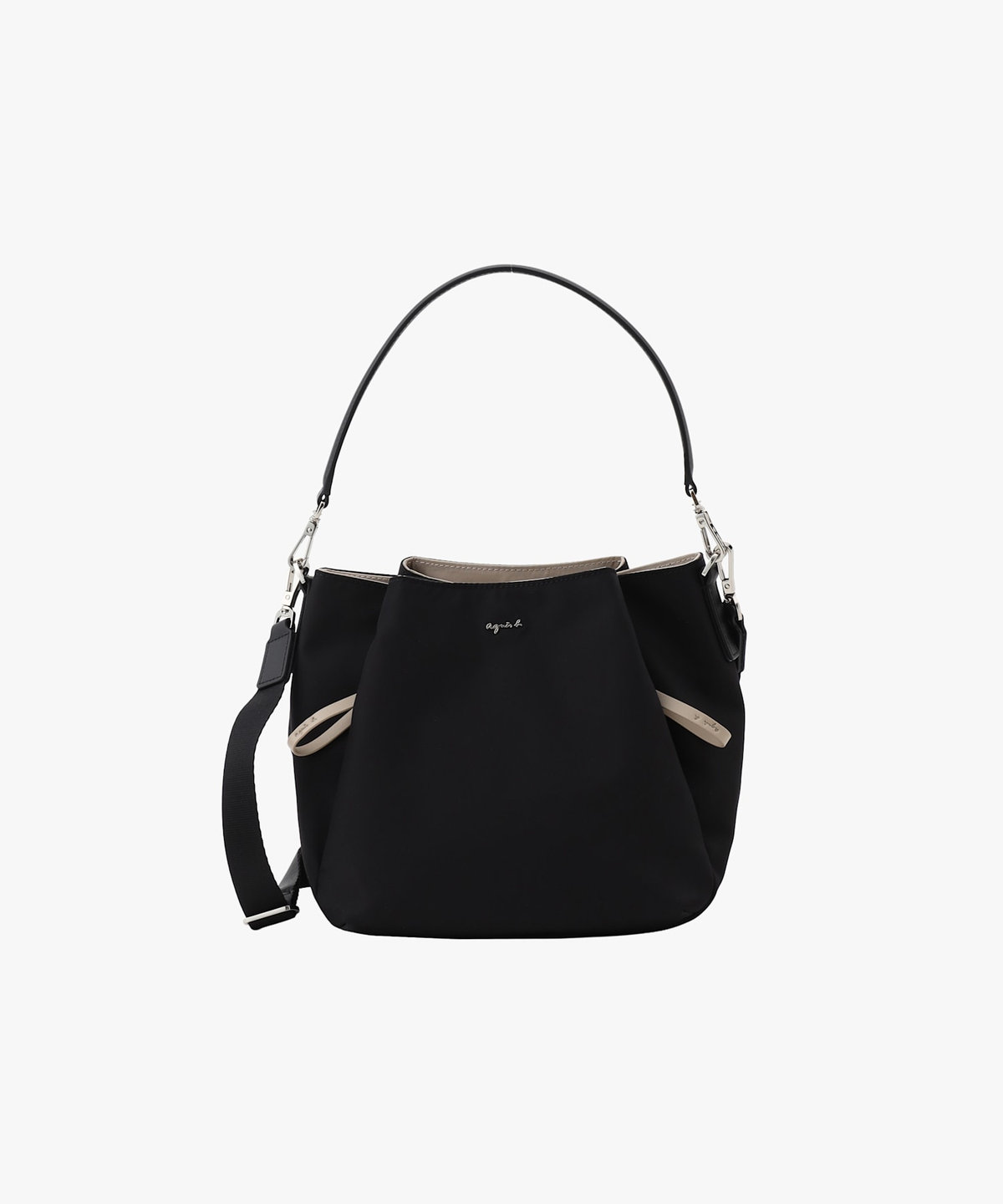 VOYAGE ウィメンズ バッグ＆ウォレット ナイロン 2way トートバッグ "Origami" ABS07-03 ブラック