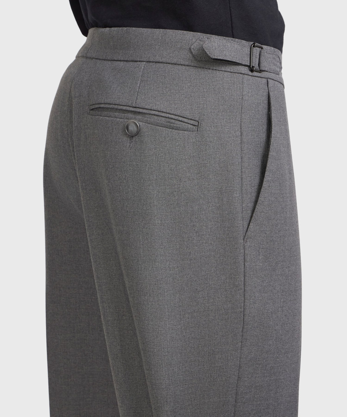 HOMME メンズ メンズ ウール スリムパンツ グレー