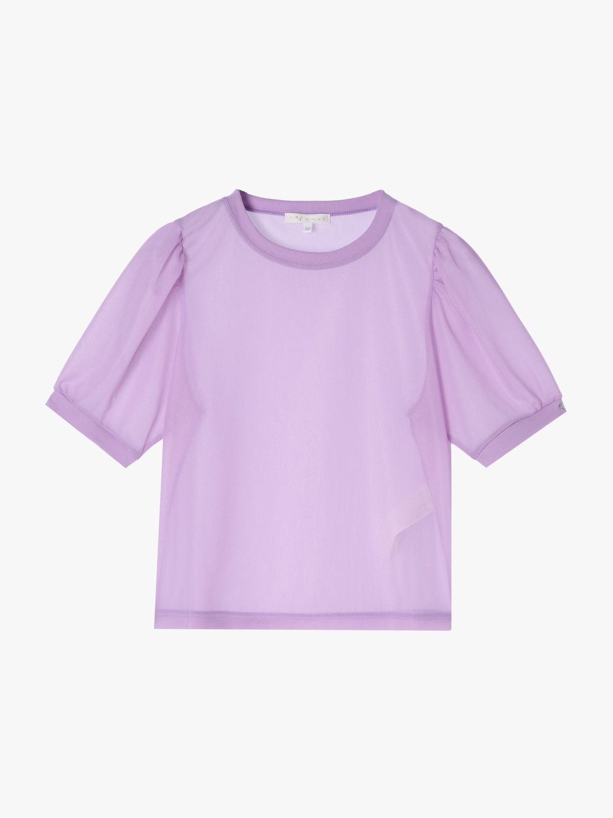 To b. by agnès b. 【Outlet】シアー パフスリーブ Tシャツ パープル系その他