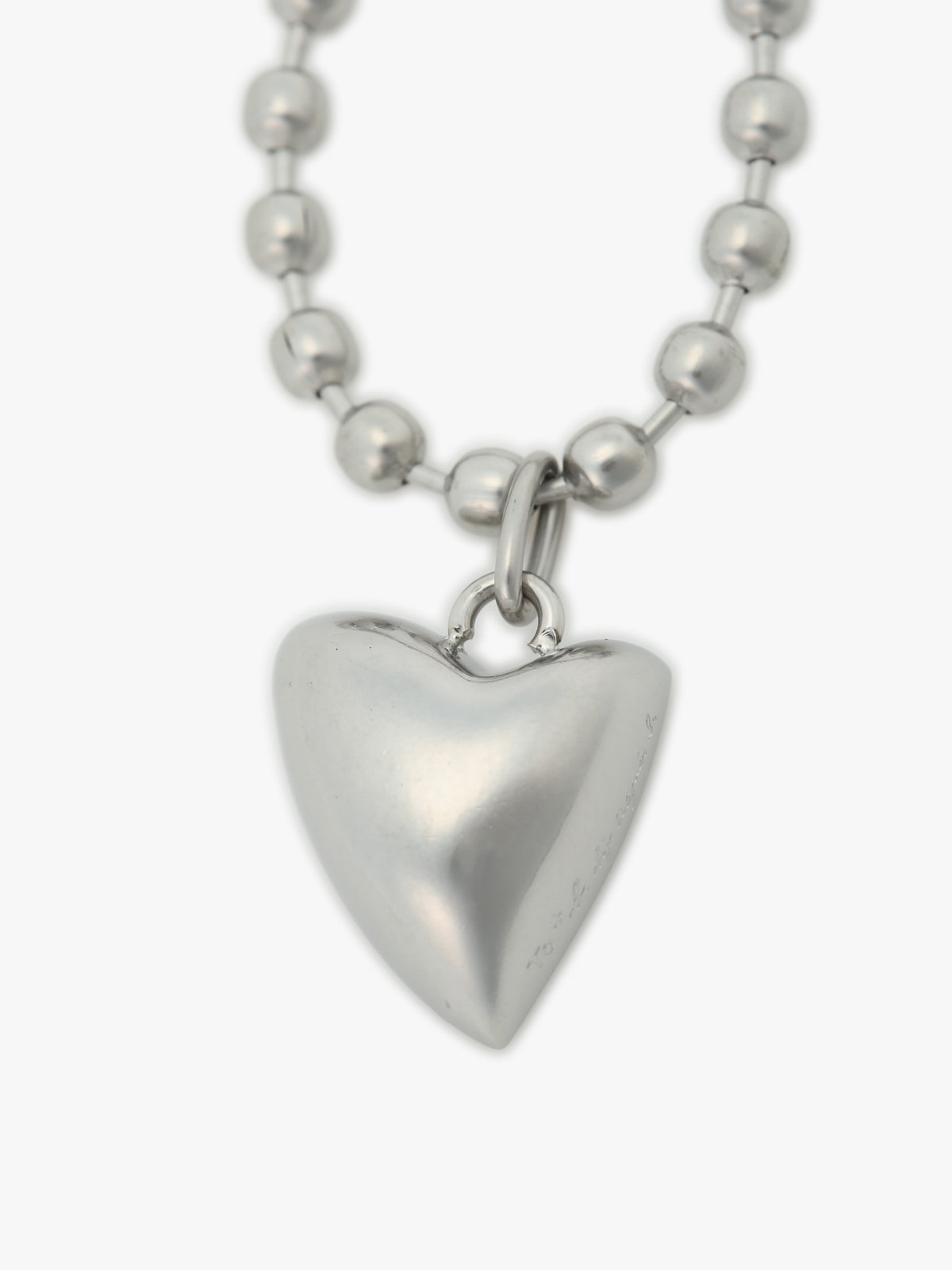 To b. by agnès b. 【Outlet】ハート ブレスレット シルバー
