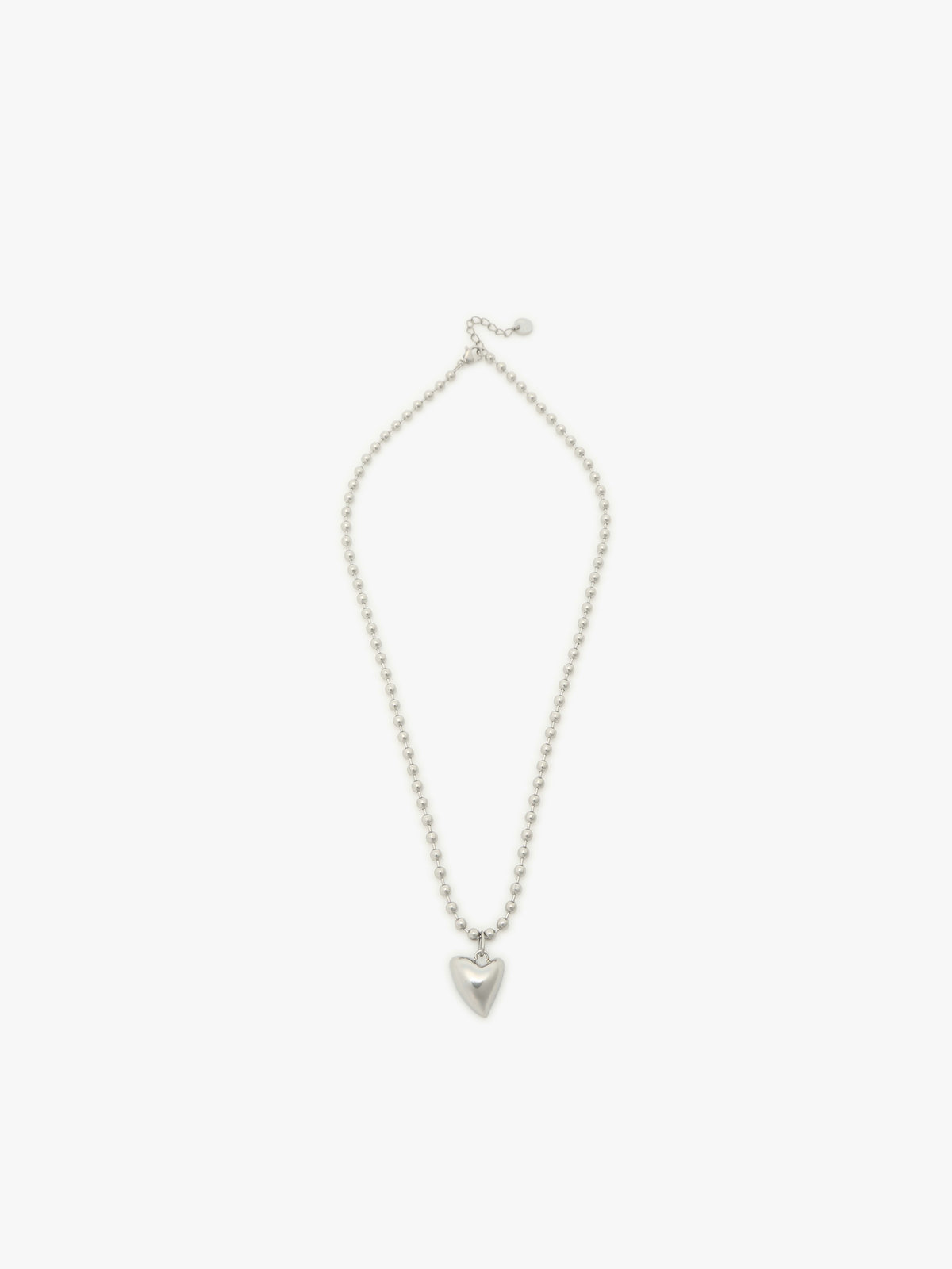 To b. by agnès b. 【Outlet】ハート ネックレス シルバー