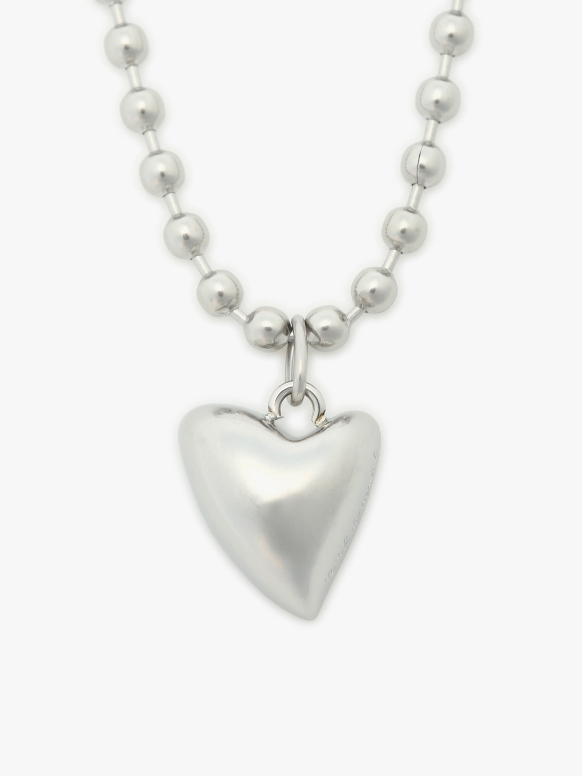 To b. by agnès b. 【Outlet】ハート ネックレス シルバー