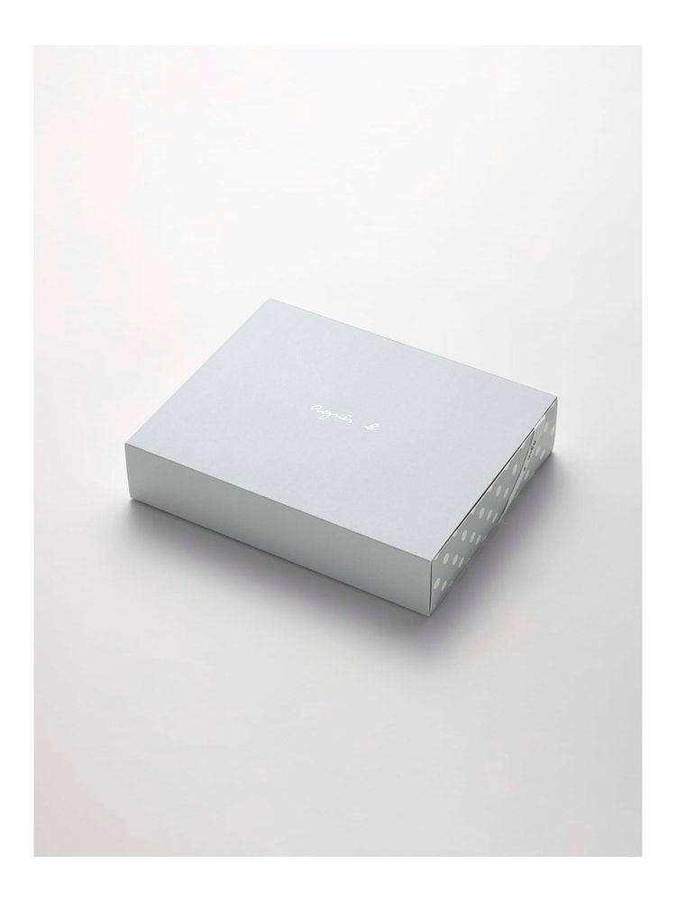 ENFANT ベビー WEB限定 ギフトボックス agnes b. × UCHINO ベビーケット・スタイ 2点セット ベージュ