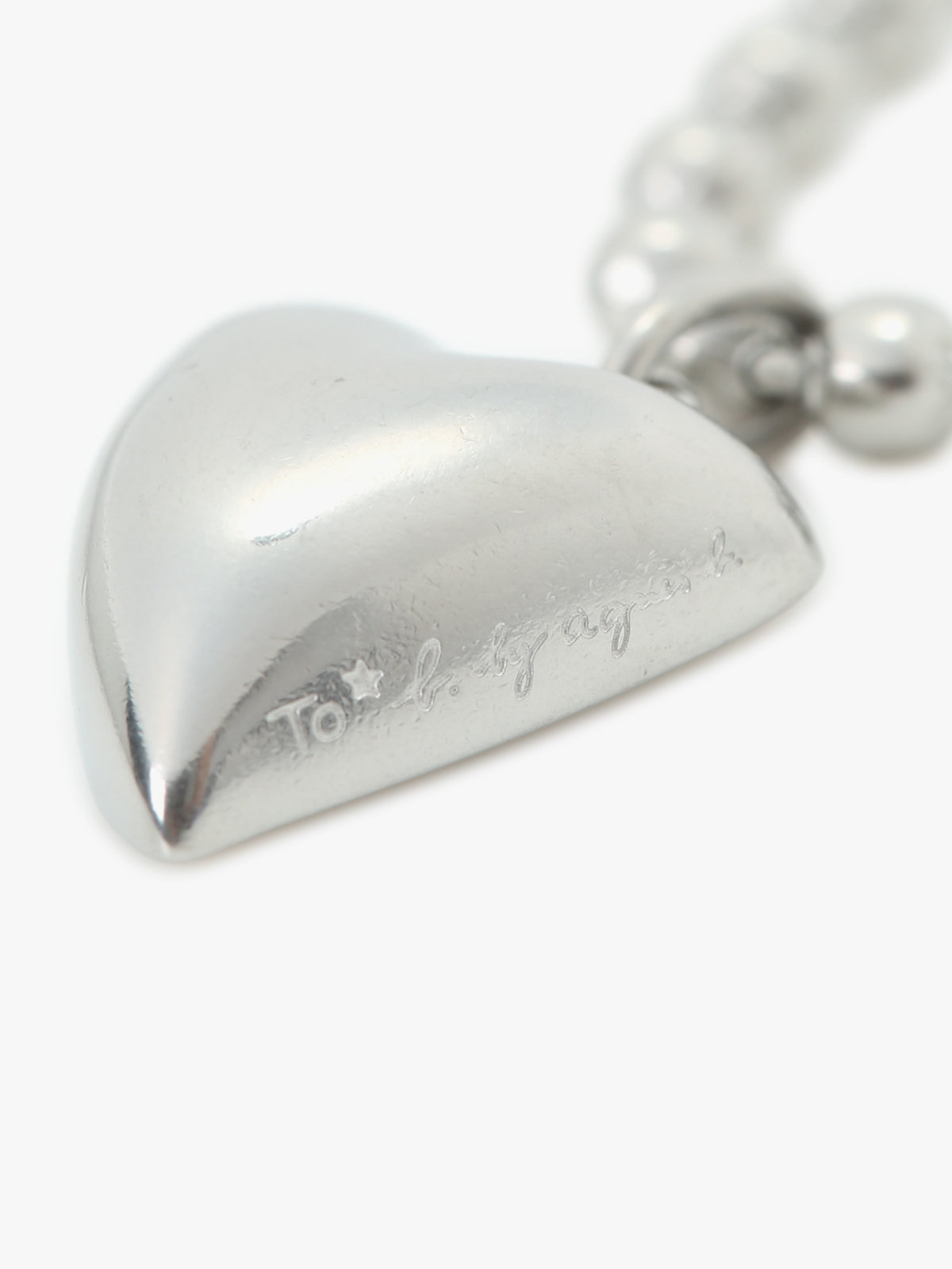 To b. by agnès b. 【Outlet】ハート ネックレス シルバー