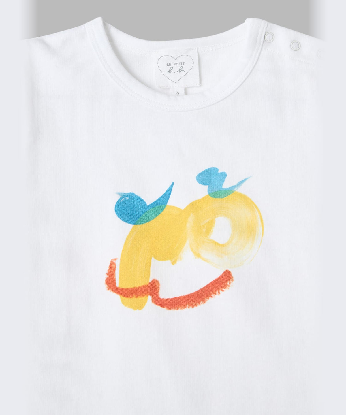 ENFANT ベビー ベビー プリント コットン 半袖 Tシャツ agnes b.×mayumi yamase ホワイト