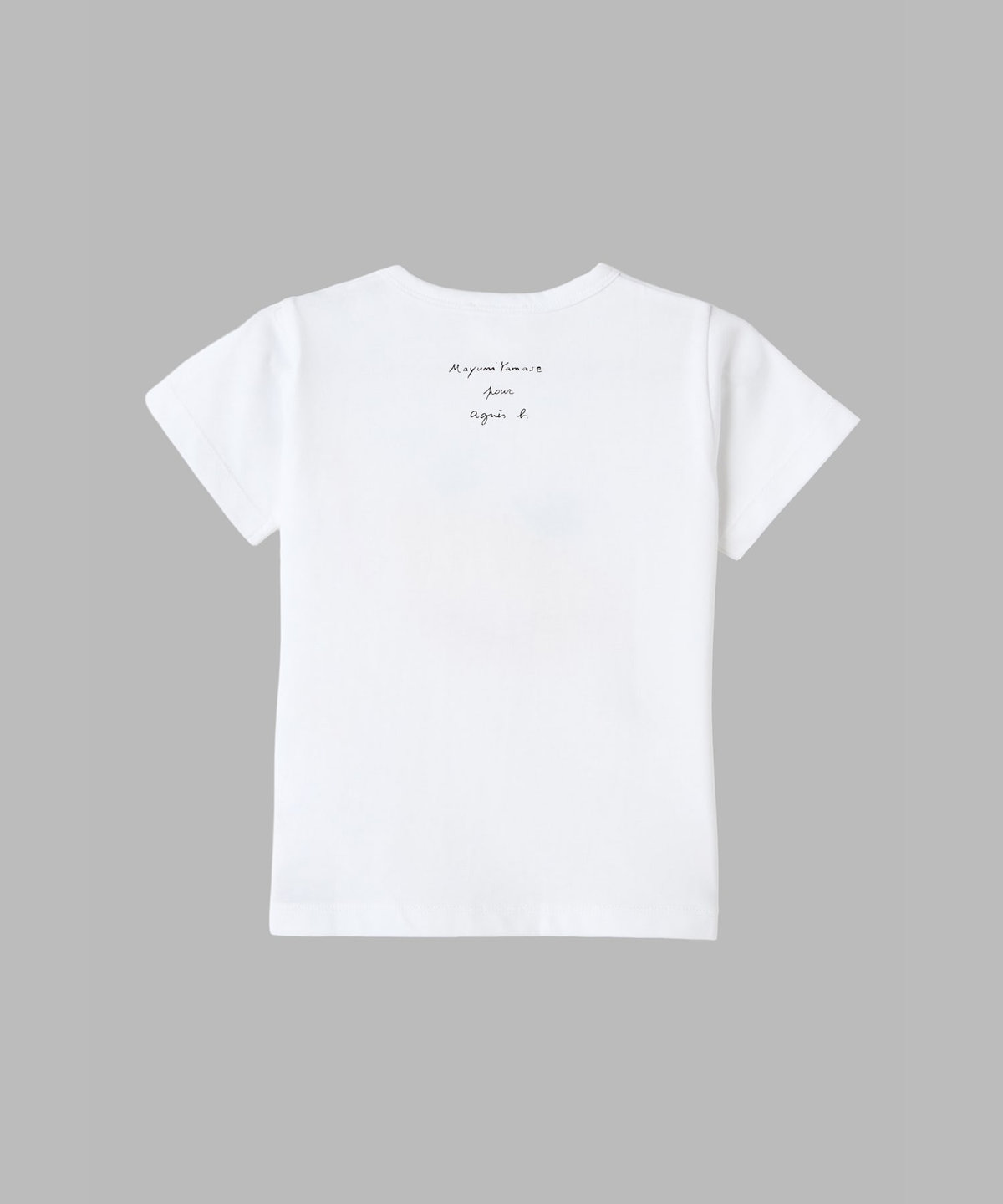 ENFANT ベビー ベビー プリント コットン 半袖 Tシャツ agnes b.×mayumi yamase ホワイト
