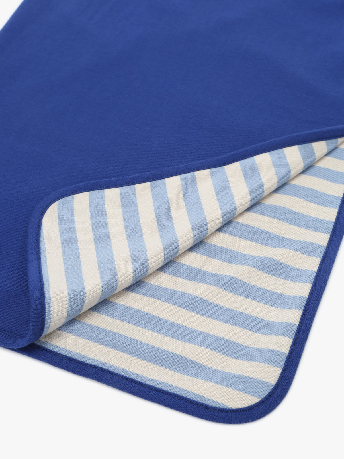 ENFANT ユニセックス キッズ 細ボーダー コットン ベビーケット ネイビー