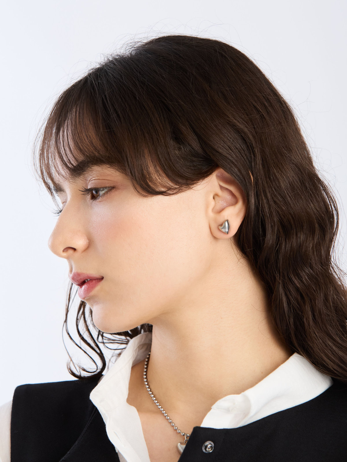 To b. by agnès b. 【Outlet】ハート ネックレス シルバー