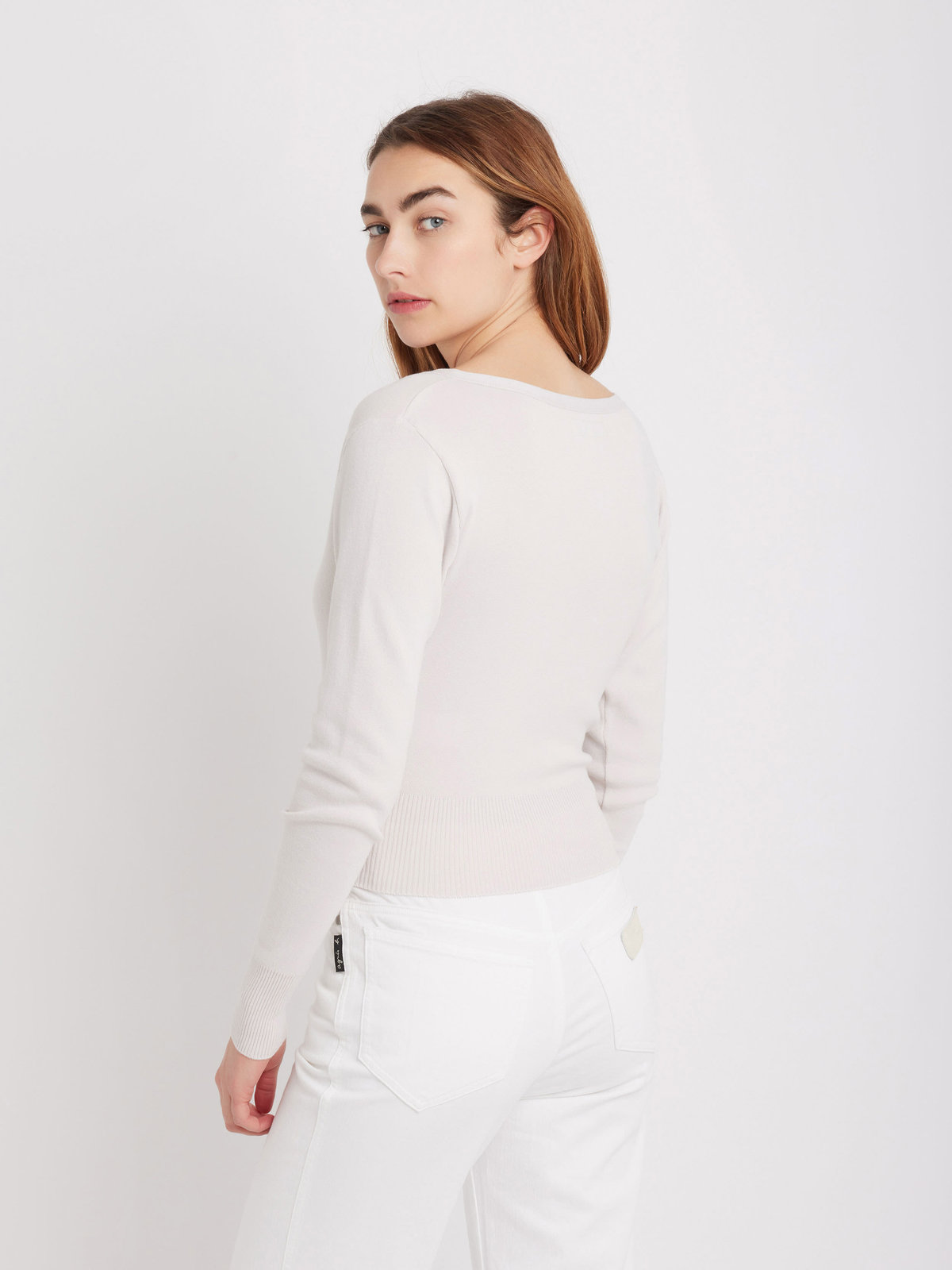 FEMME ウィメンズ コットン 長袖 カシュクール トップス ベージュ系その他