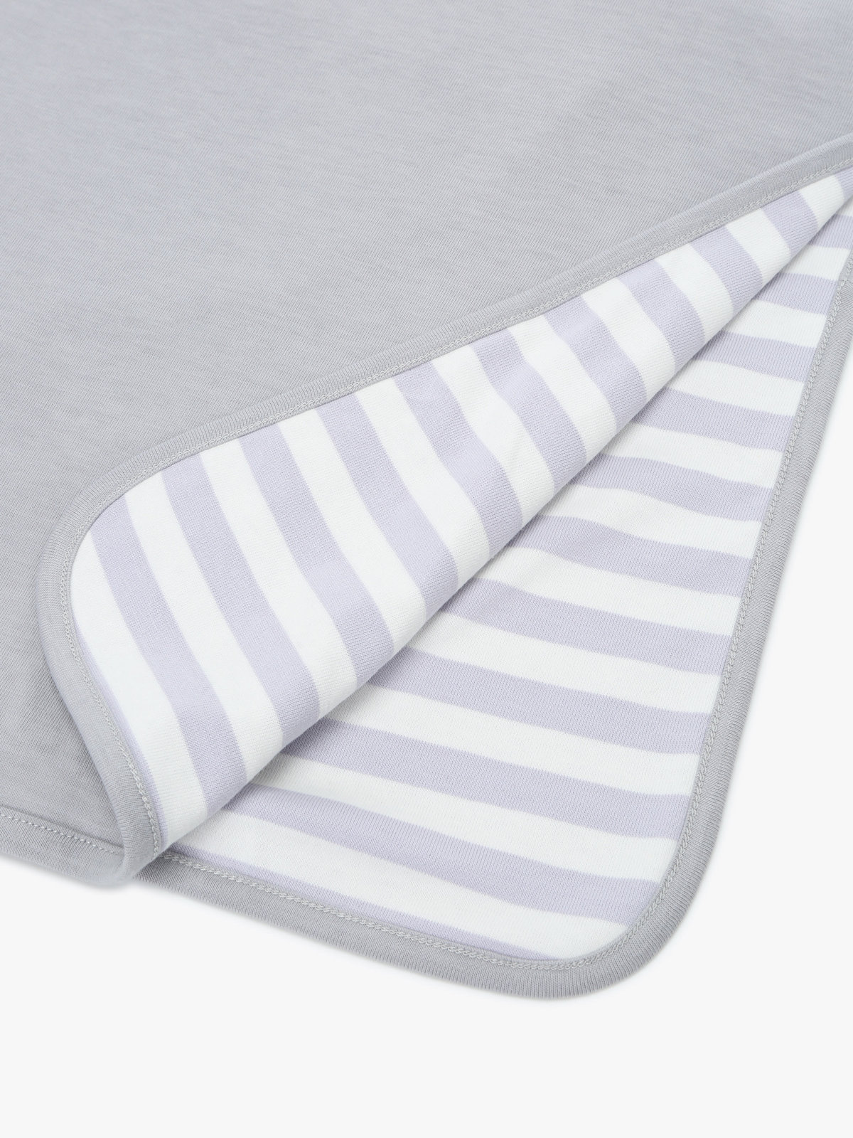 ENFANT ユニセックス キッズ 細ボーダー コットン ベビーケット グレー