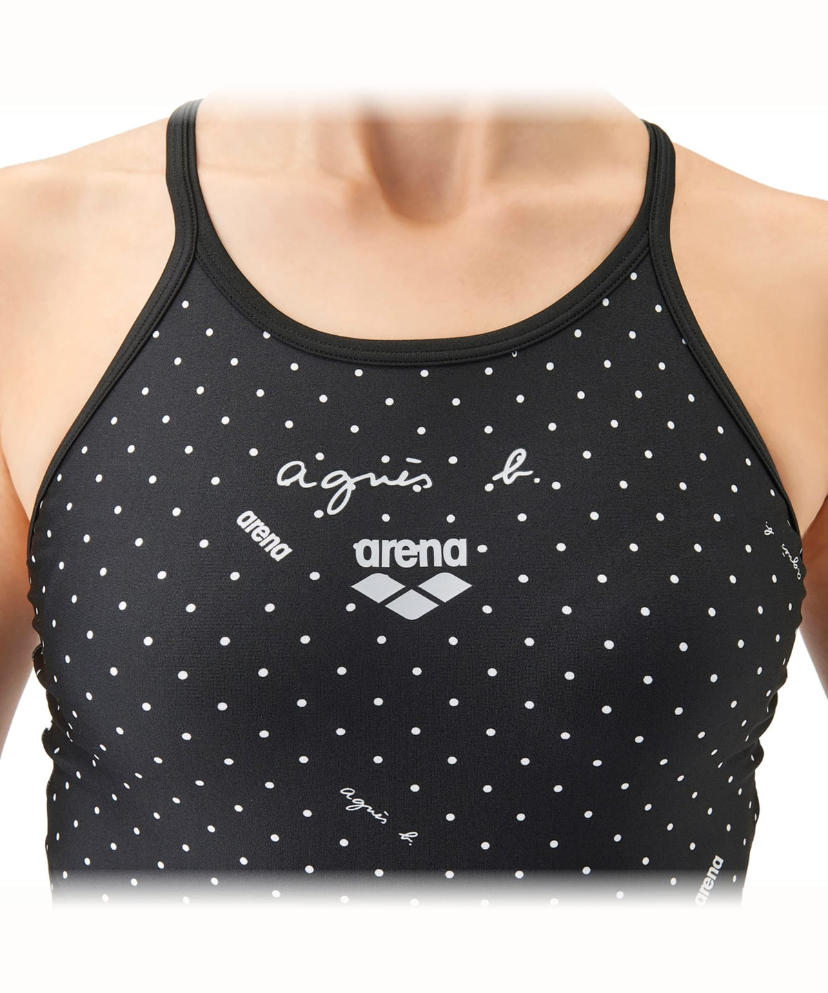 FEMME ウィメンズ agnes b. x arena フィットネスワンピース 水着 ブラック