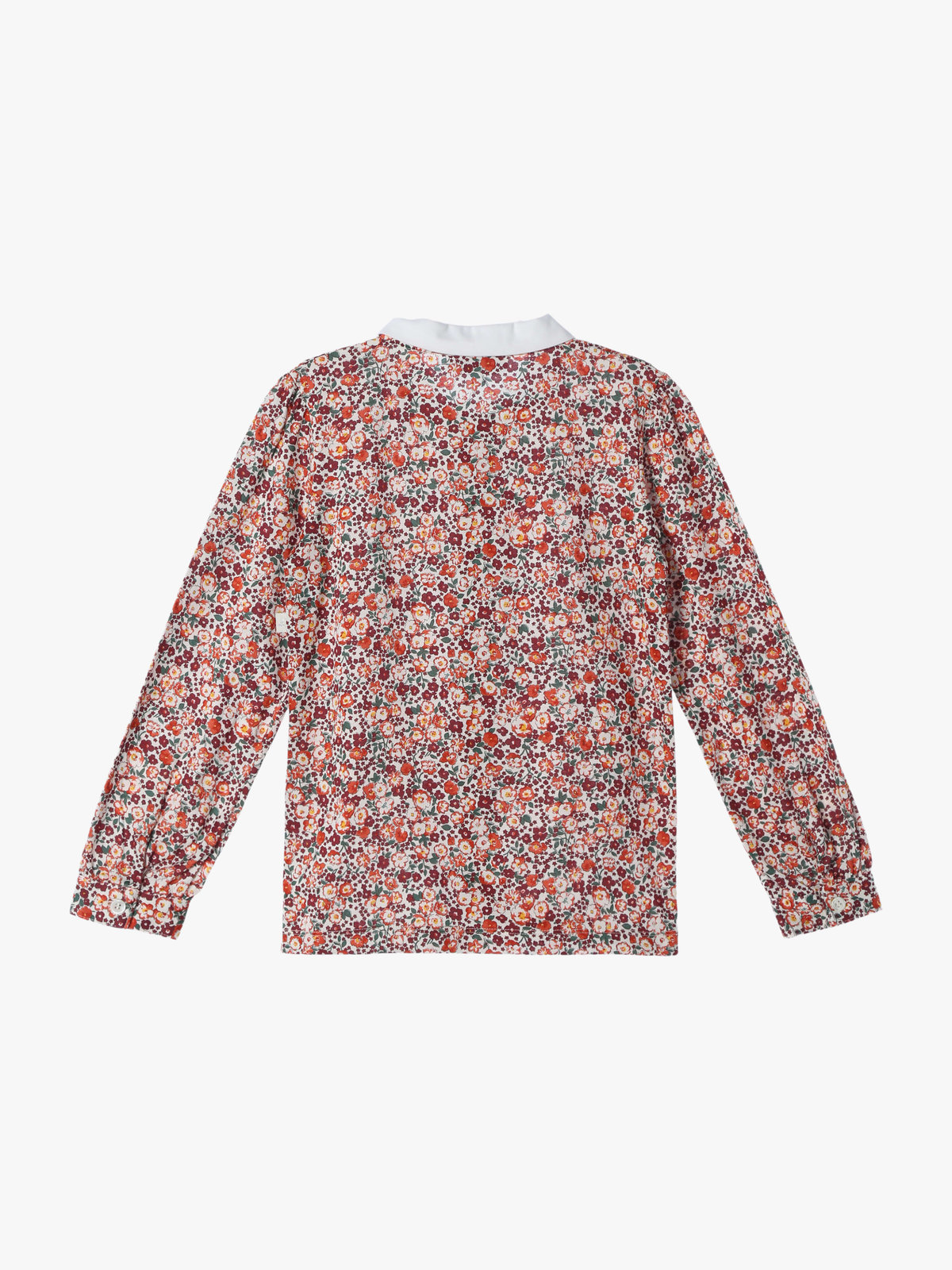 ENFANT ガールズ 【Outlet】キッズ フラワープリント コットン 長袖 ブラウス レッド系その他