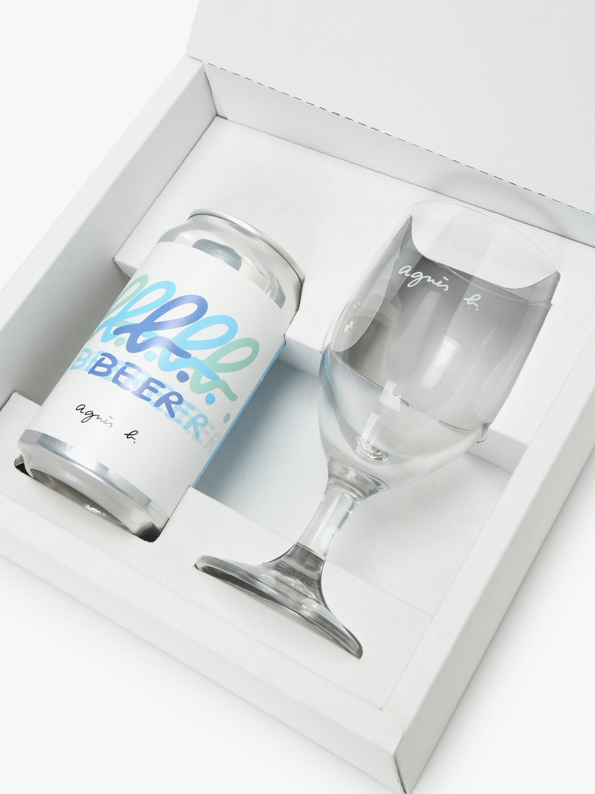 CAFE b. BEER & グラスセット ロゴ マルチ