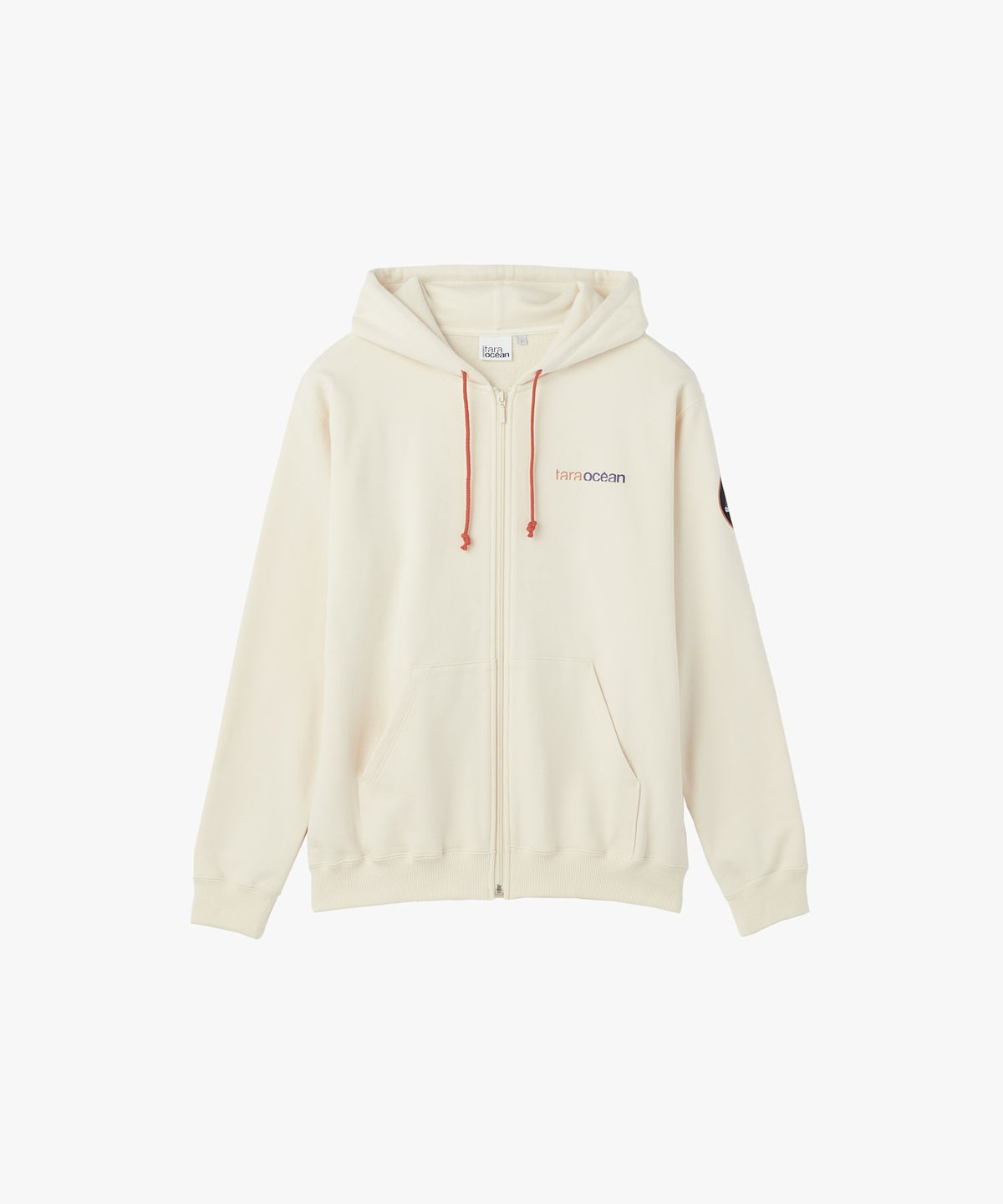 FEMME ウィメンズ TARA オーガニックコットン 長袖 ジップアップフーディ アイボリー