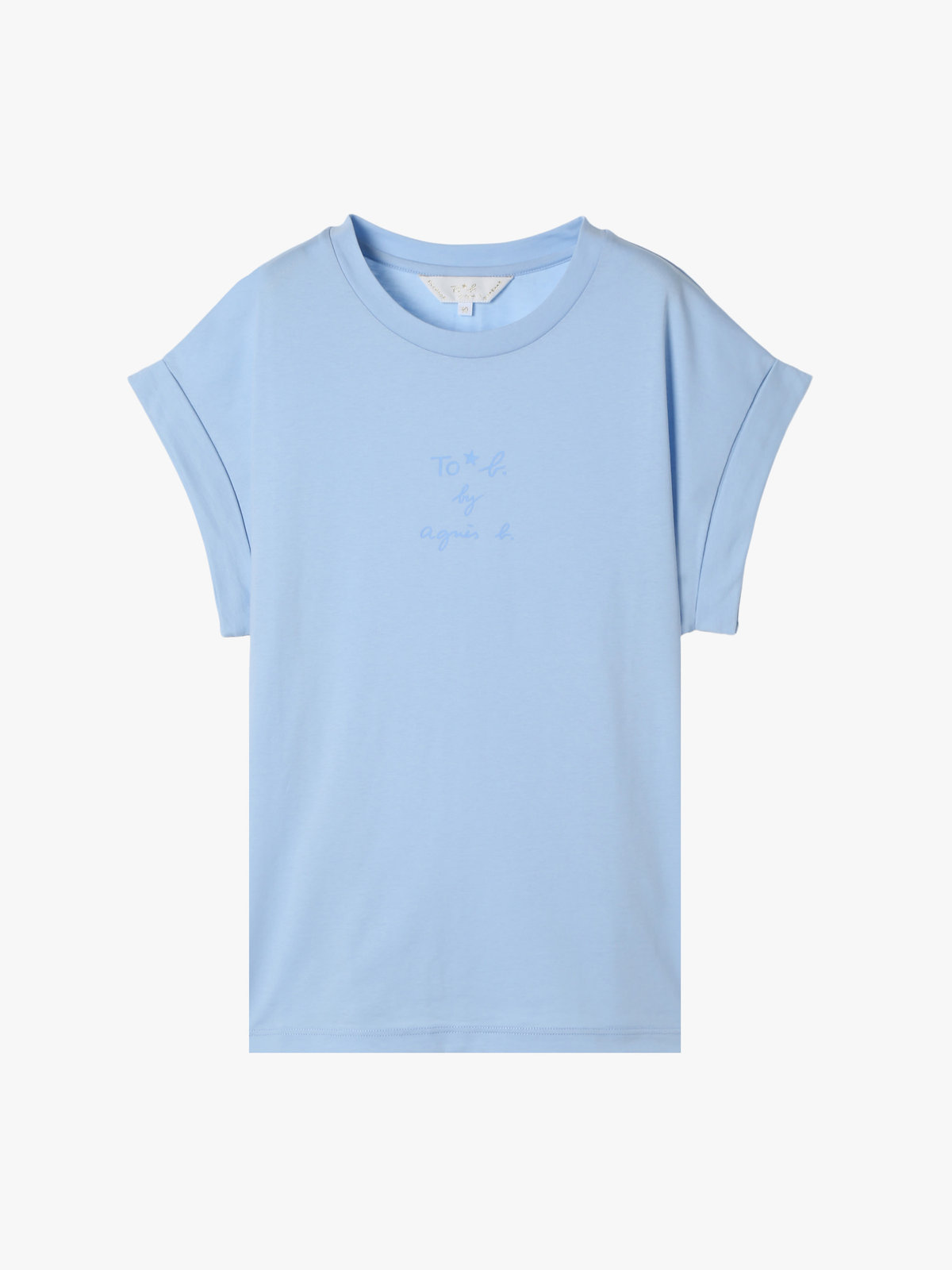 To b. by agnès b. 【Outlet】オーガニックコットン スリーレイヤードロゴTシャツ ブルー系その他