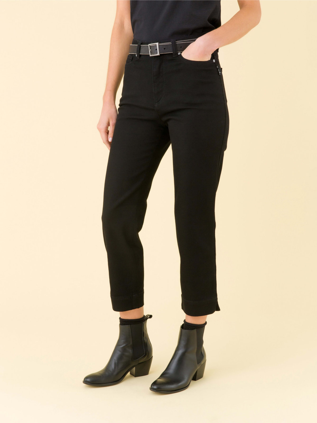 FEMME ウィメンズ KJ13 JEAN'S デニムパンツ ブラック