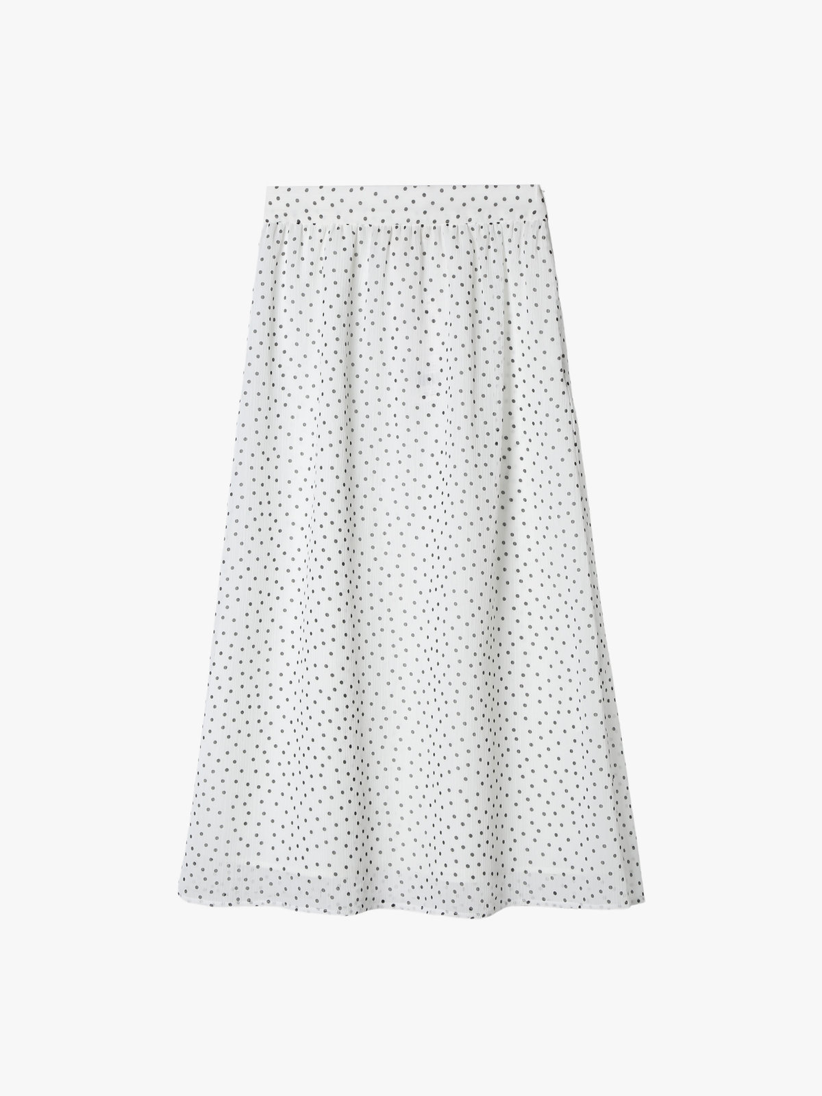 To b. by agnès b. ドットプリント ヨウリュウ スカート ホワイト