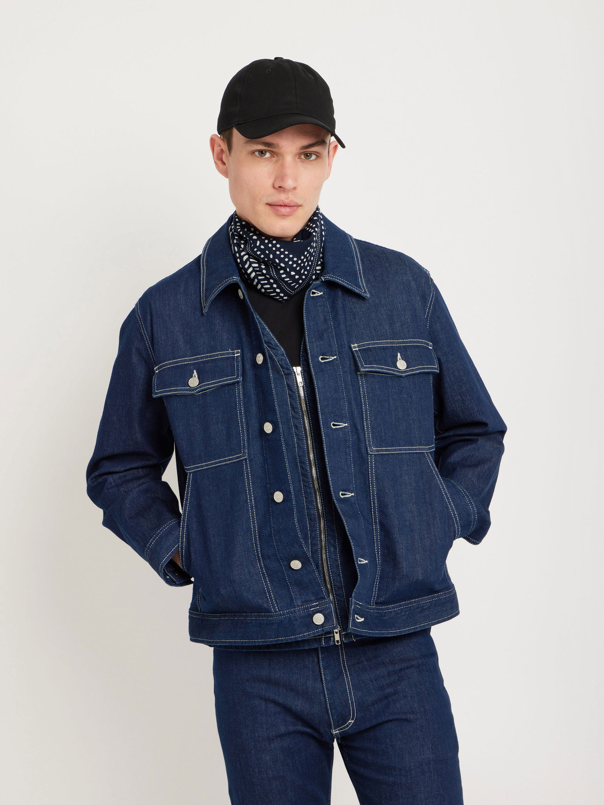 HOMME メンズ メンズ デニム ジャケット ”Ixone” ネイビー