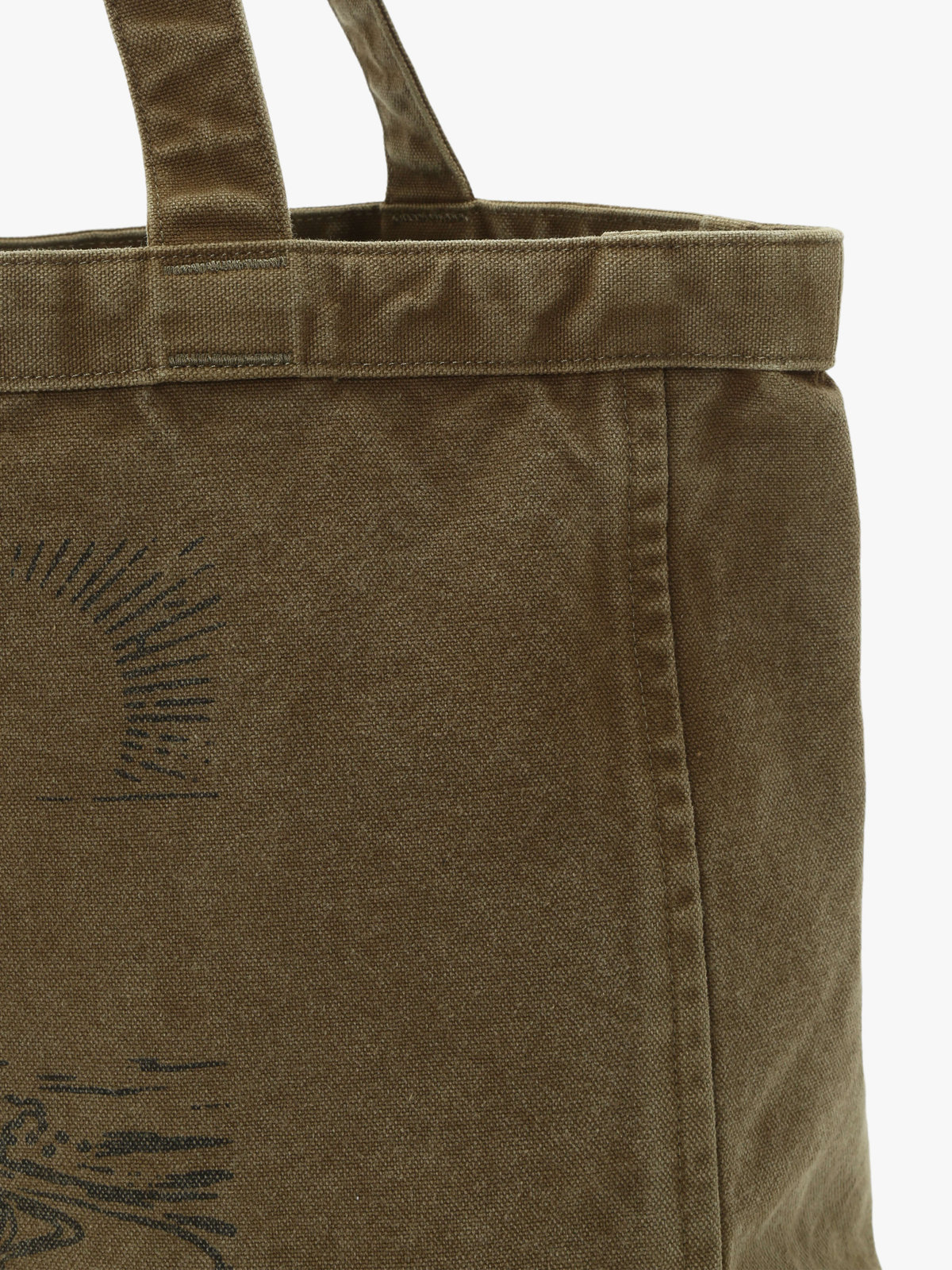 VOYAGE メンズ バッグ＆ウォレット SUNRISE コットン  ラージ トートバッグ ZAH05-01 カーキ