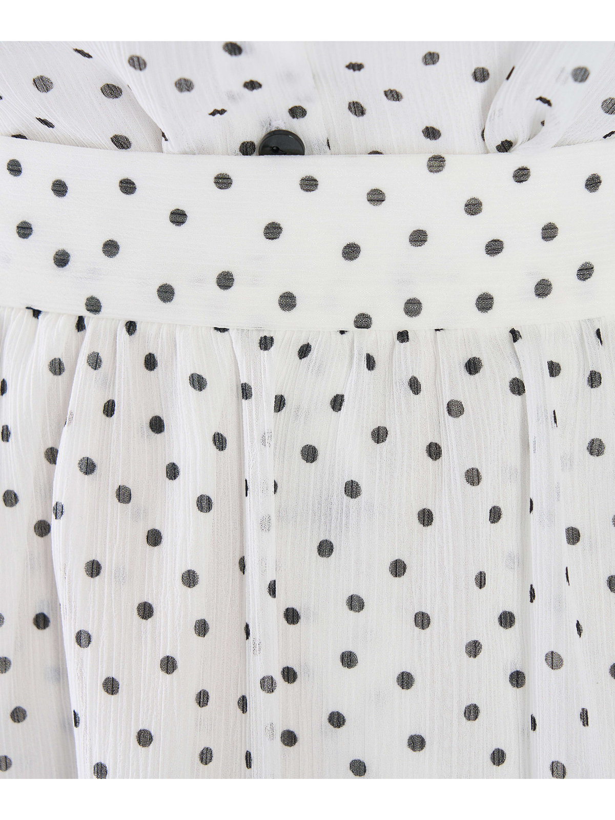 To b. by agnès b. ドットプリント ヨウリュウ スカート ホワイト