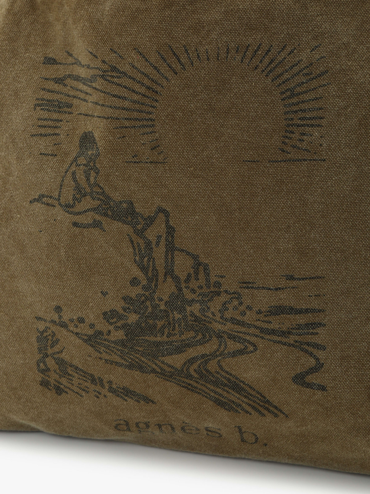 VOYAGE メンズ バッグ＆ウォレット SUNRISE コットン  ラージ トートバッグ ZAH05-01 カーキ