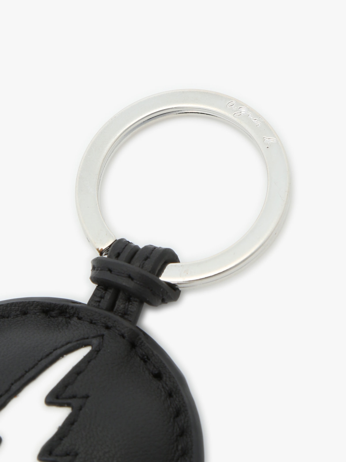 FEMME ウィメンズ レザー キーリング ”Eclair” ブラック