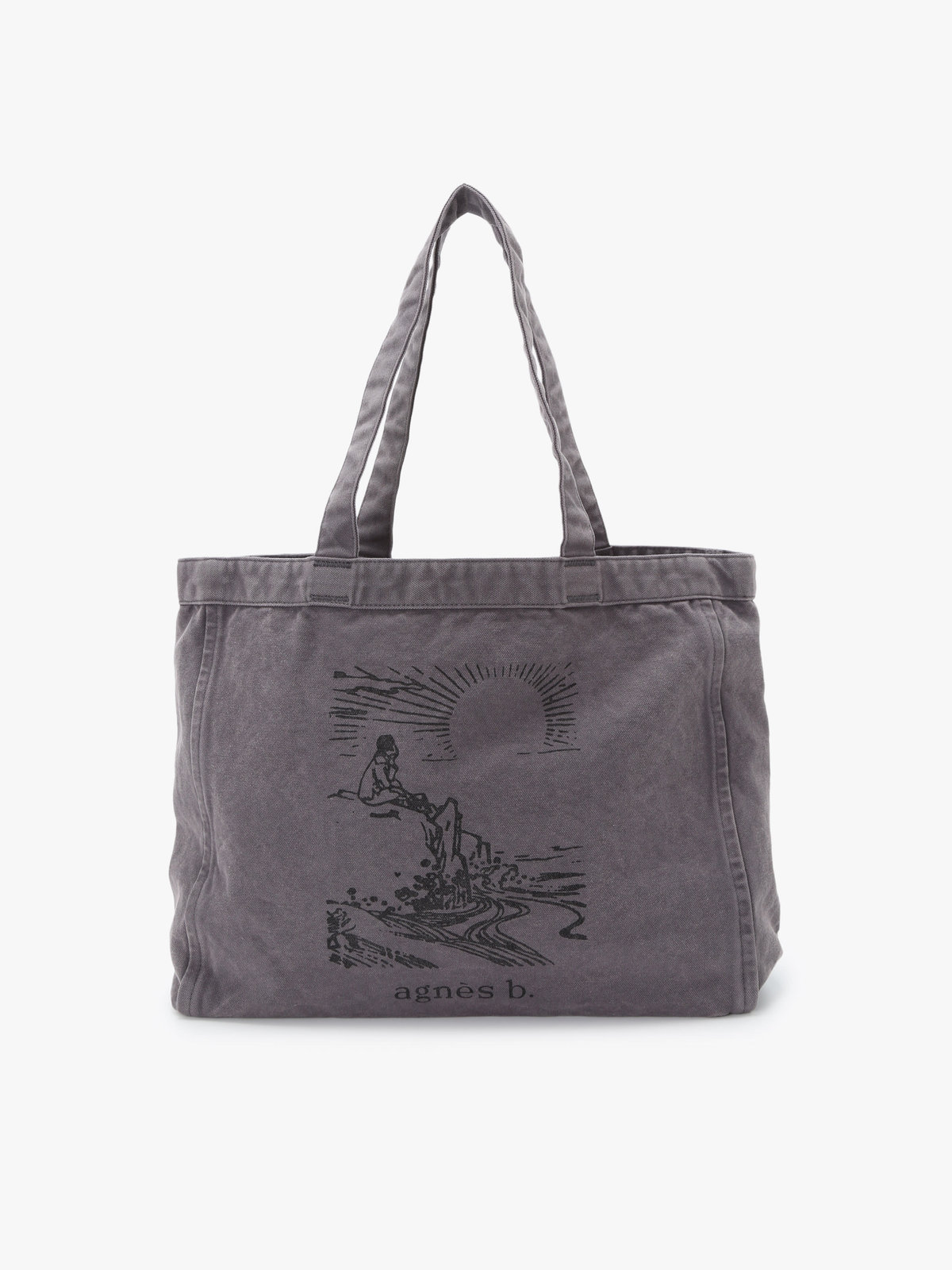 VOYAGE メンズ バッグ＆ウォレット SUNRISE コットン  ラージ トートバッグ ZAH05-01 グレー系その他