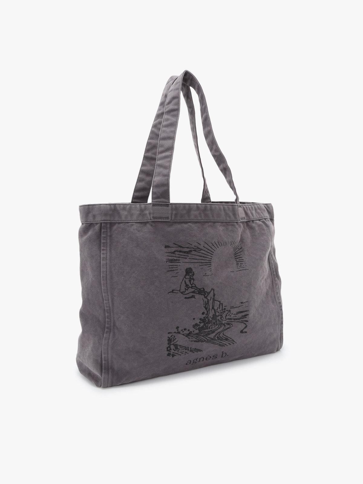 VOYAGE メンズ バッグ＆ウォレット SUNRISE コットン  ラージ トートバッグ ZAH05-01 グレー系その他