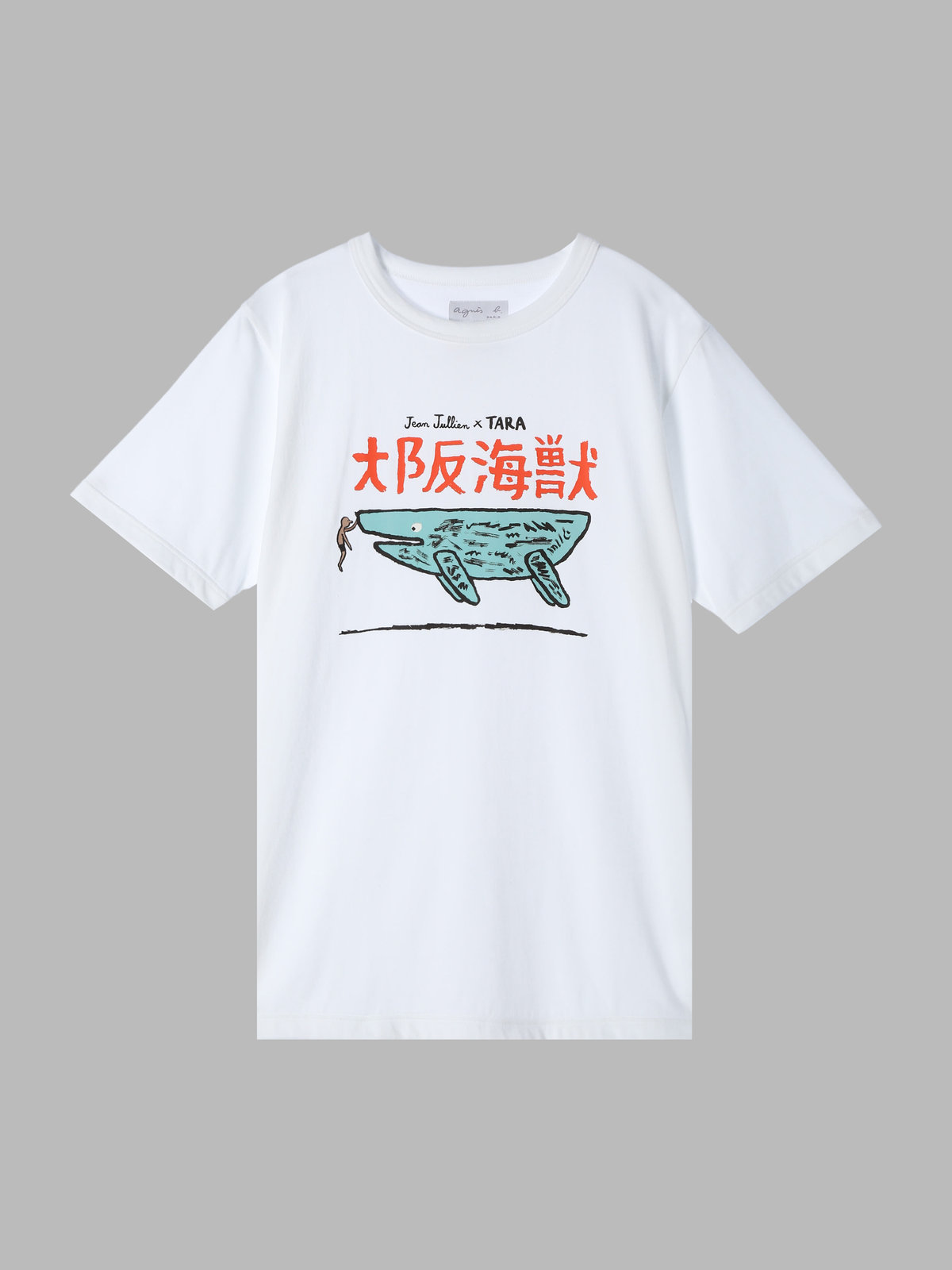 FEMME ウィメンズ Jean Jullien x TARA コットン 半袖 アーティストTシャツ ホワイト