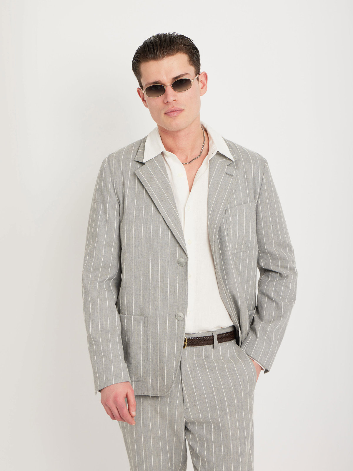HOMME メンズ RD80 VESTE ジャケット グレー