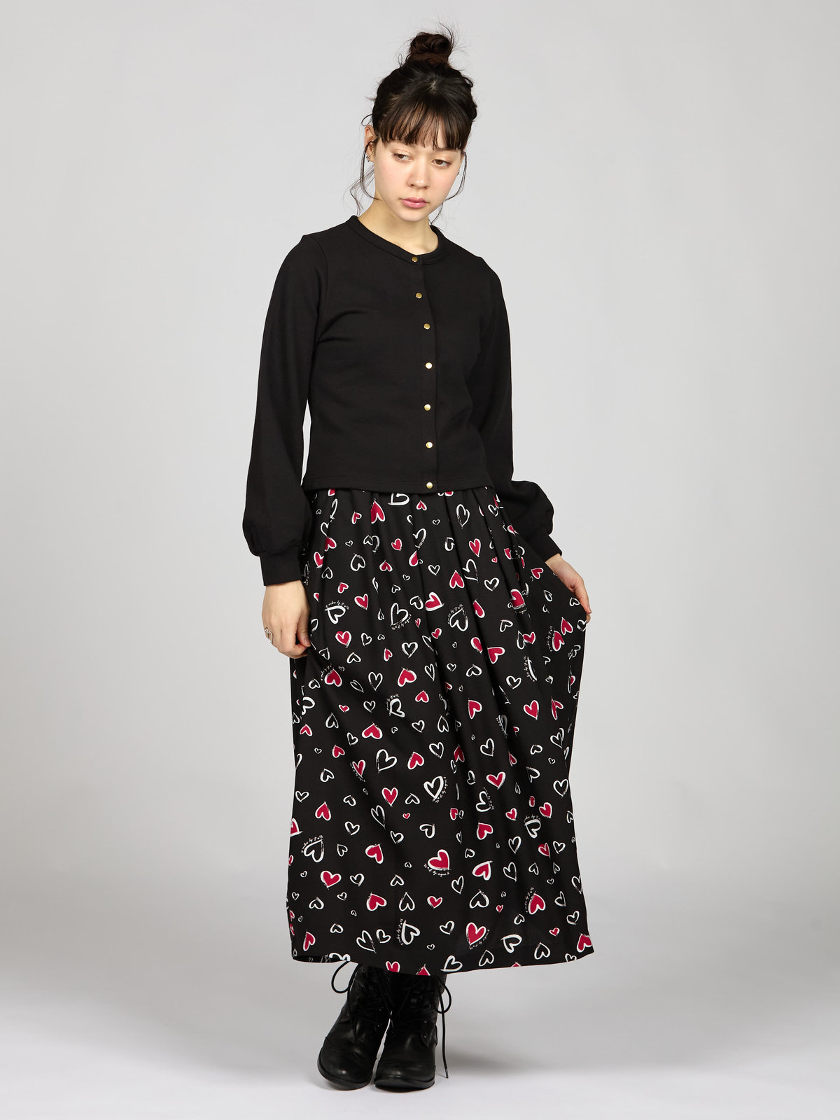 To b. by agnès b. 【Outlet】コットン トラディショナルプリティ カーディガン ブラック