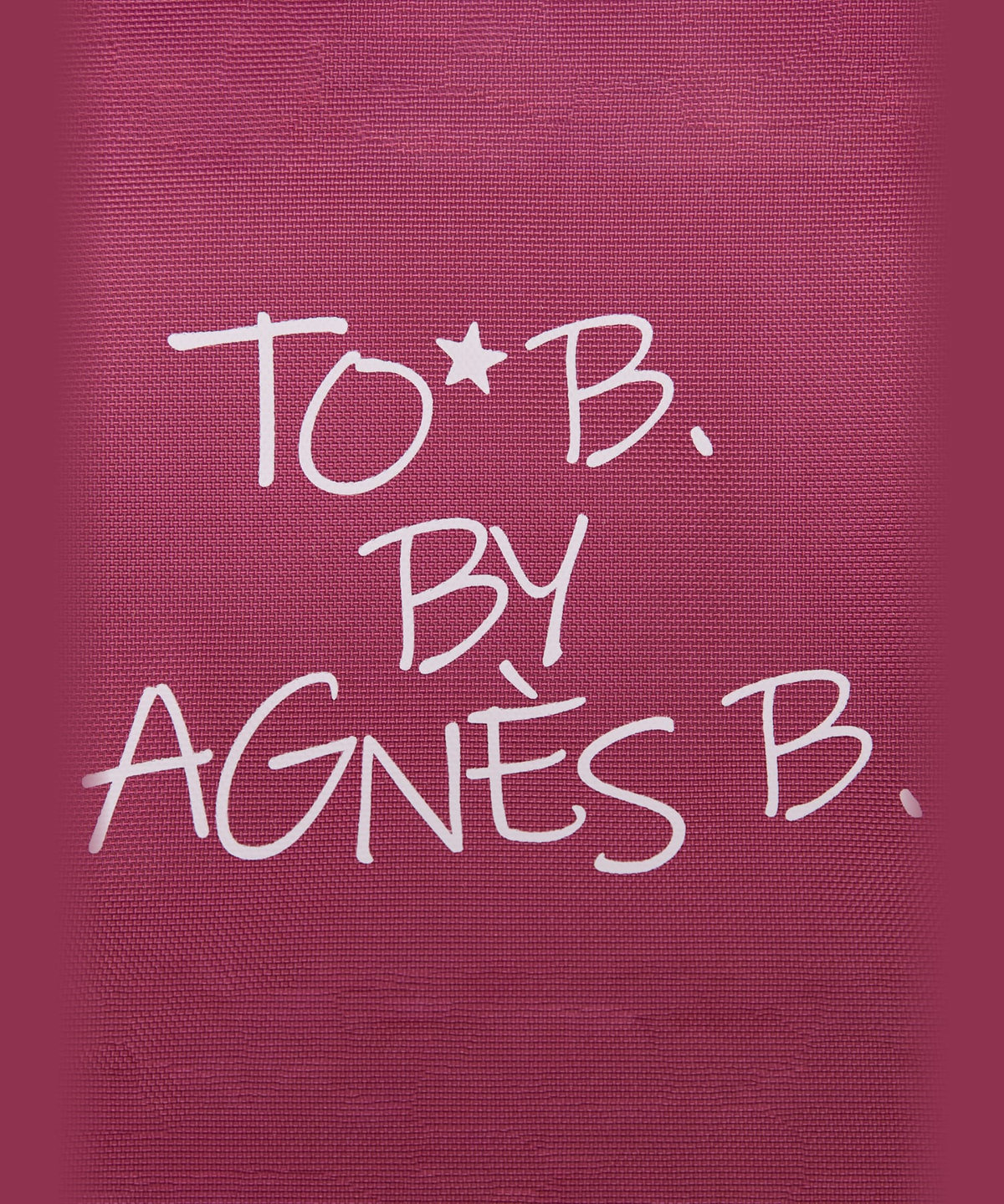 To b. by agnès b. マルチカラー ロゴ ポーチ ボルドー