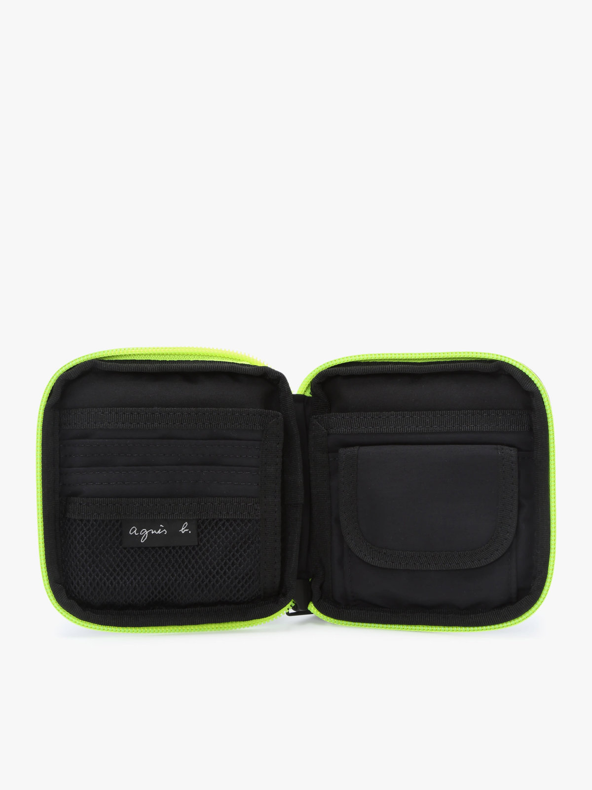 VOYAGE メンズ バッグ＆ウォレット ナイロン ラウンドジップ 二つ折り ウォレット ”Trip” ZAH02-01 ブラック