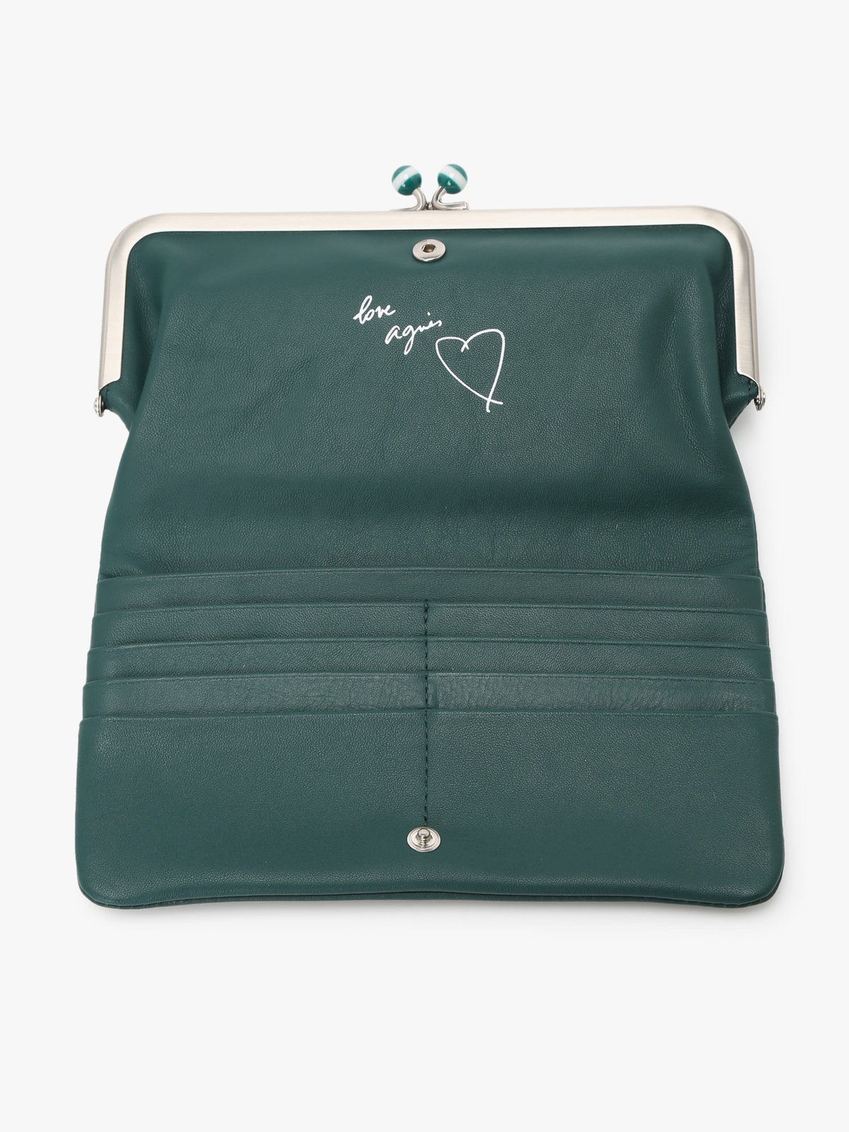 VOYAGE ウィメンズ バッグ＆ウォレット レザーがま口 ロングウォレット ”Irene” PAW07-02 グリーン