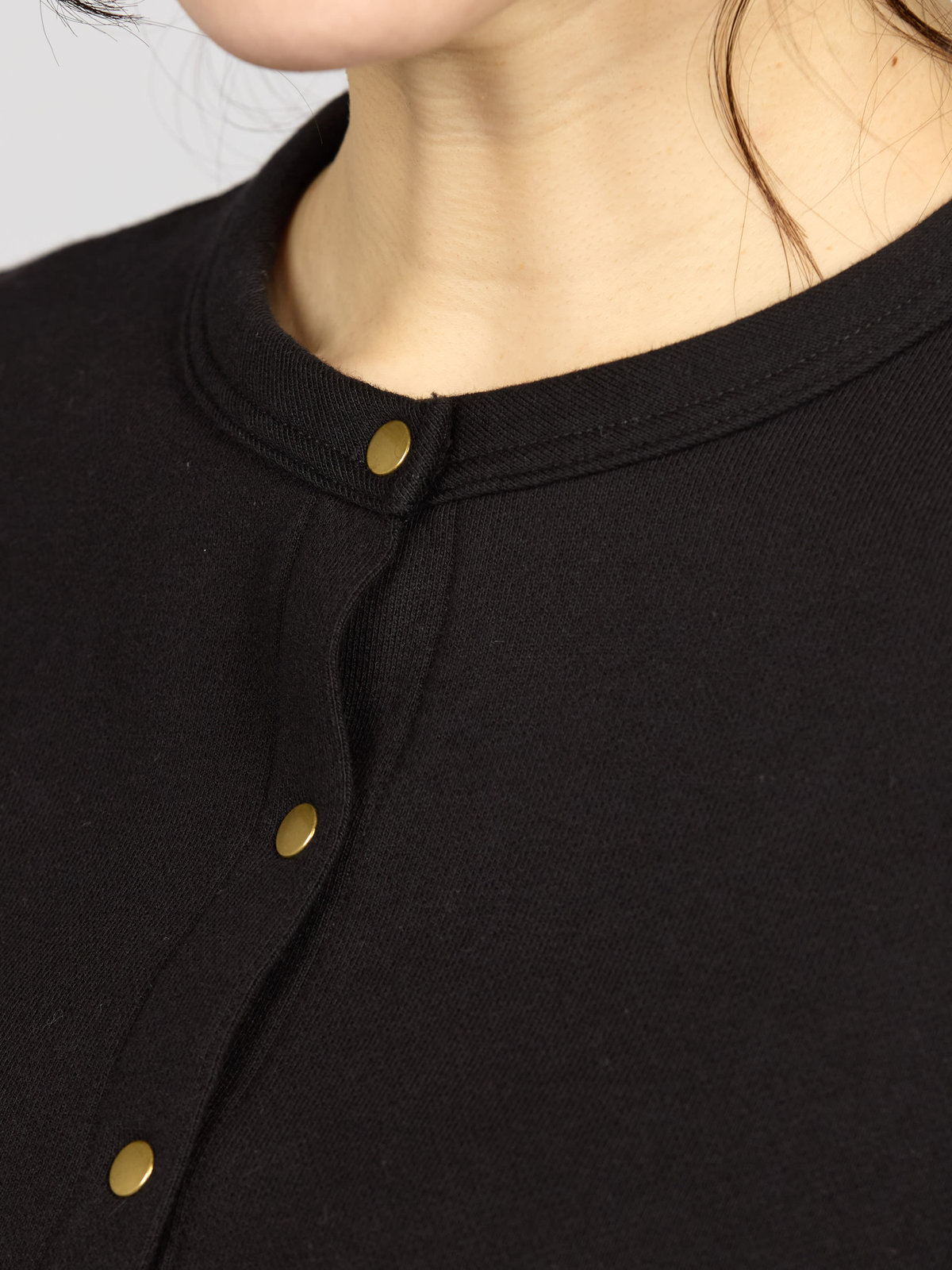 To b. by agnès b. 【Outlet】コットン トラディショナルプリティ カーディガン ブラック