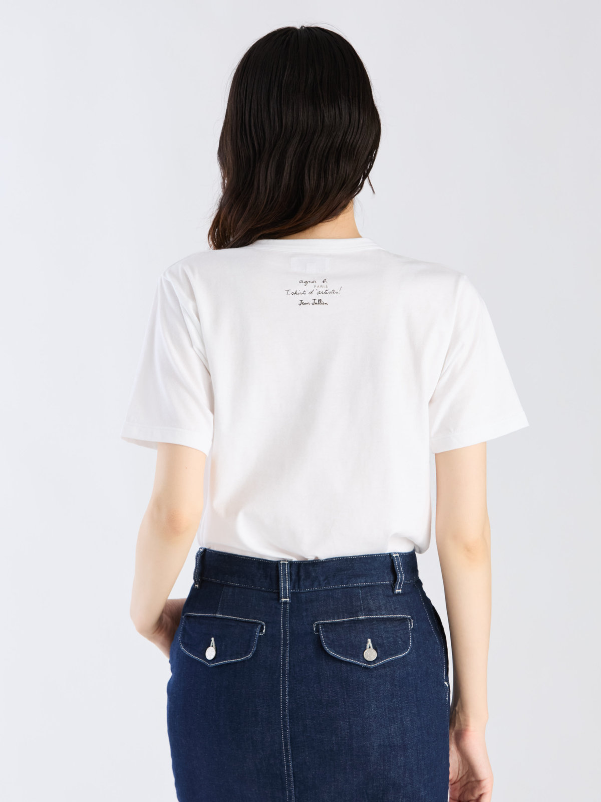 FEMME ウィメンズ Jean Jullien x TARA コットン 半袖 アーティストTシャツ ホワイト