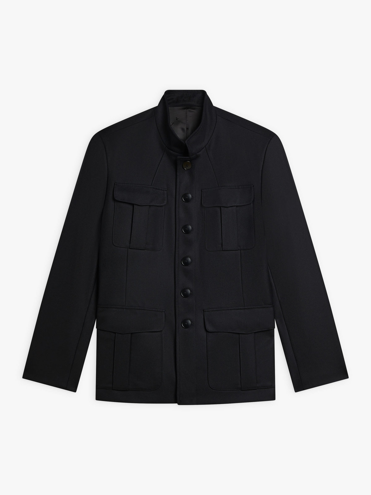 HOMME メンズ メンズ ウールギャバジン ジャケット ブラック