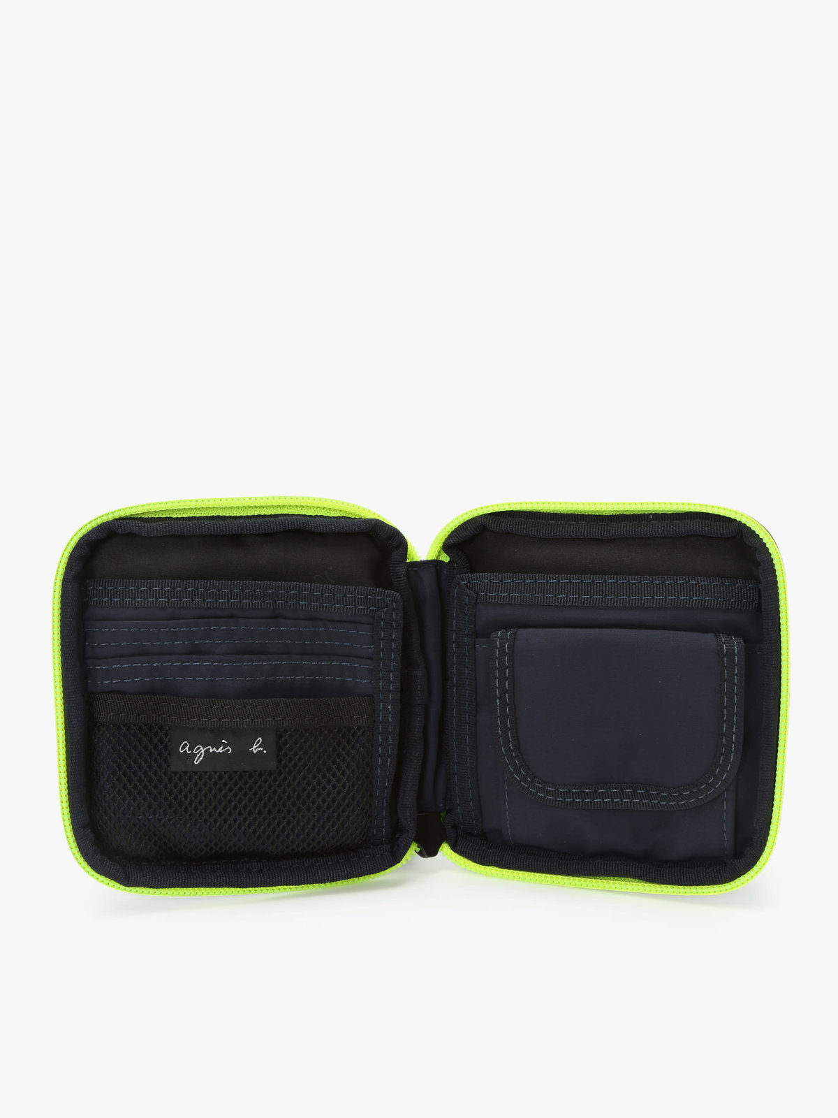 VOYAGE メンズ バッグ＆ウォレット ナイロン ラウンドジップ 二つ折り ウォレット ”Trip” ZAH02-01 ネイビー