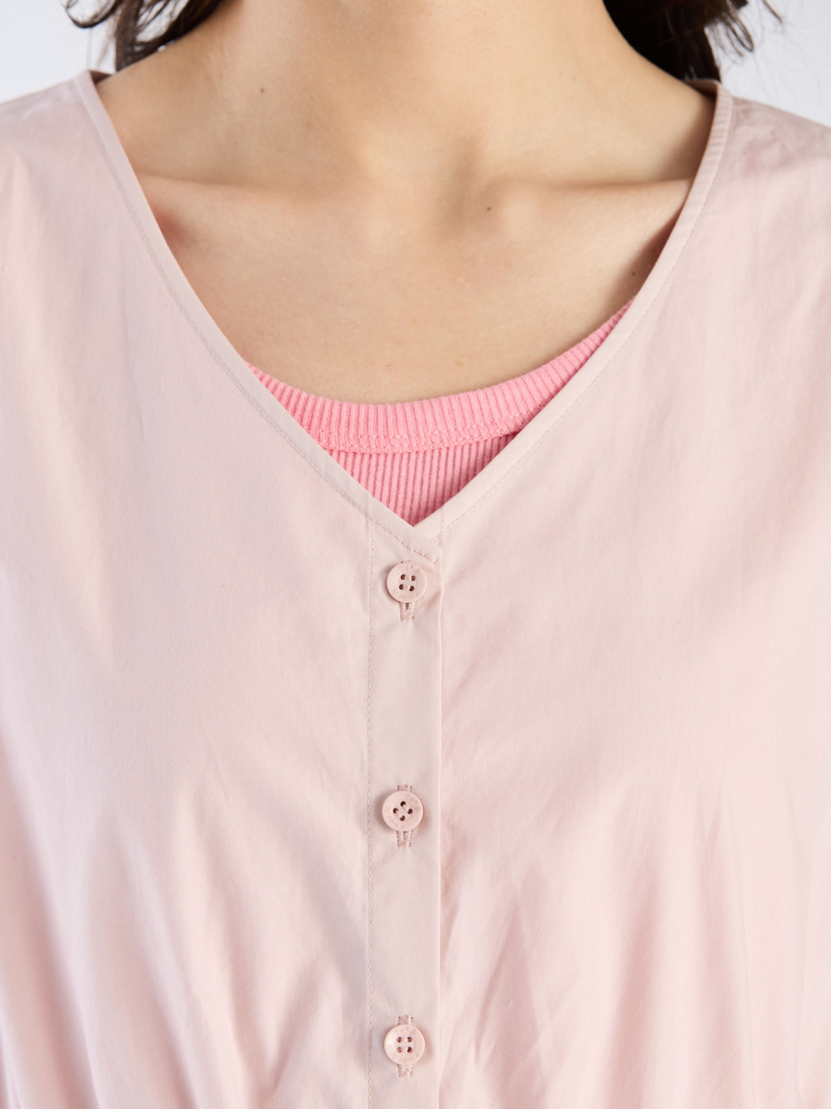 To b. by agnès b. 【Outlet】コットンタイプライタードレス ピンク