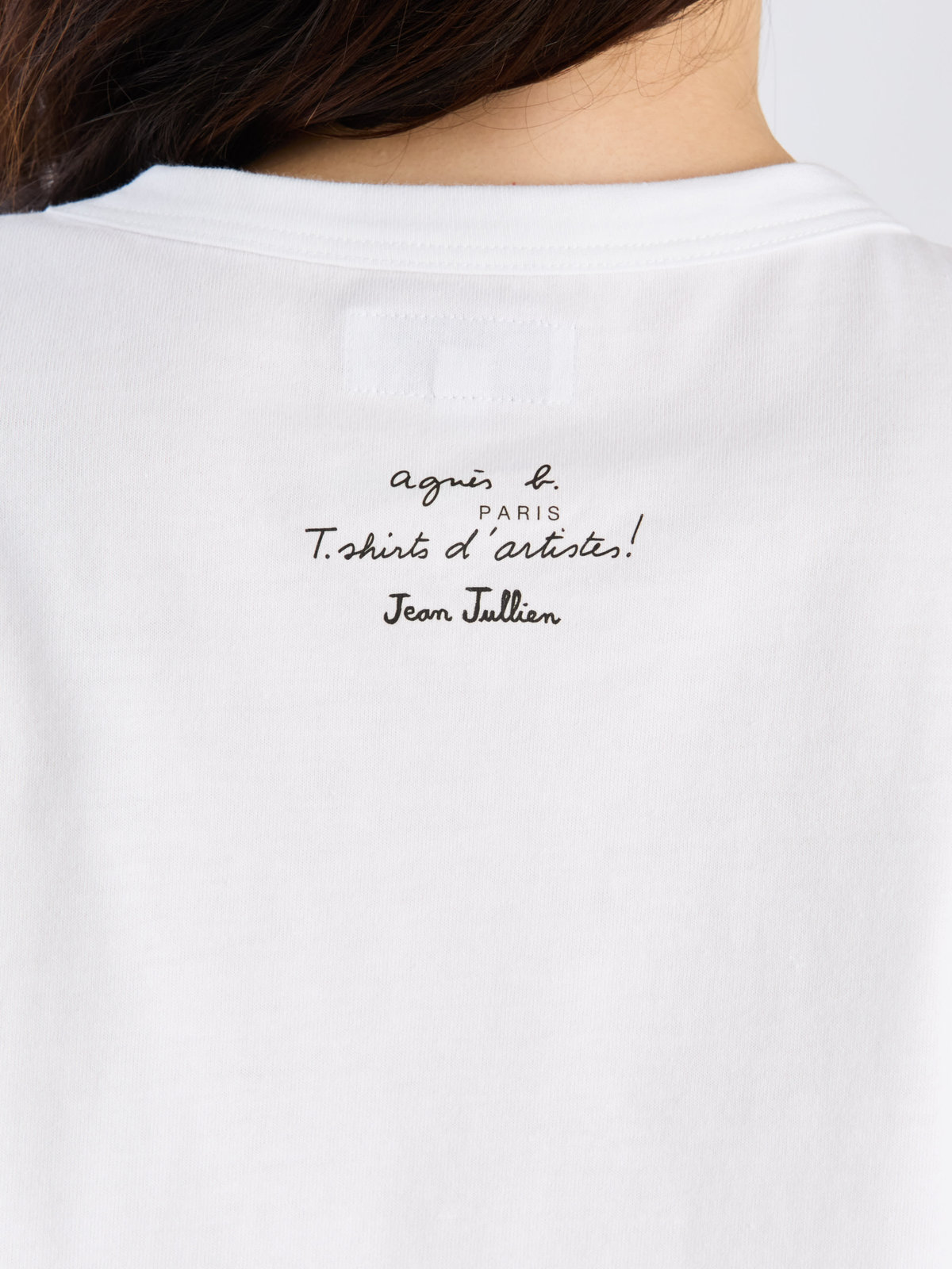 FEMME ウィメンズ Jean Jullien x TARA コットン 半袖 アーティストTシャツ ホワイト