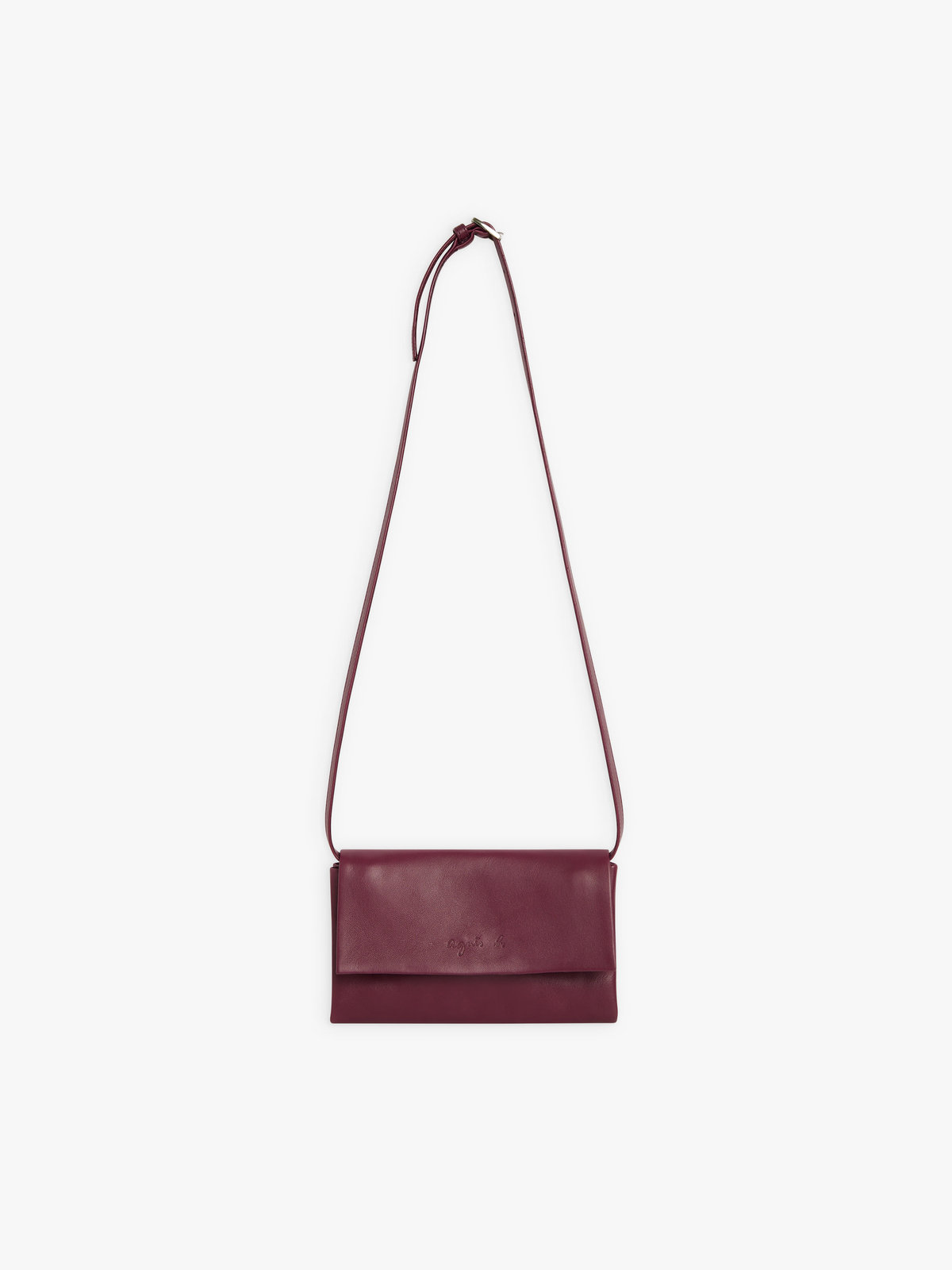 FEMME ウィメンズ ロゴ レザー ポシェット ”Tina” ボルドー